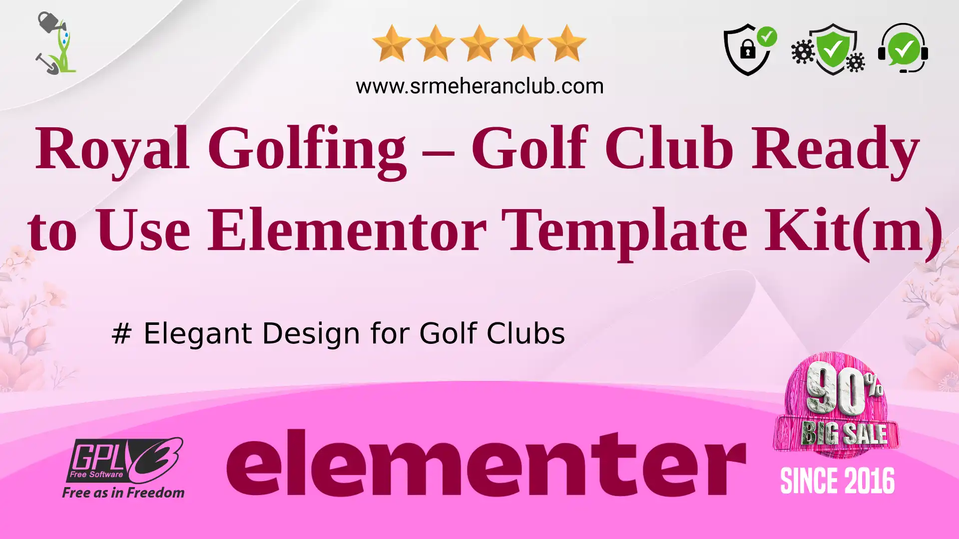 Royal Golfing – Golf Club Ready to Use Elementor Template Kit(m)