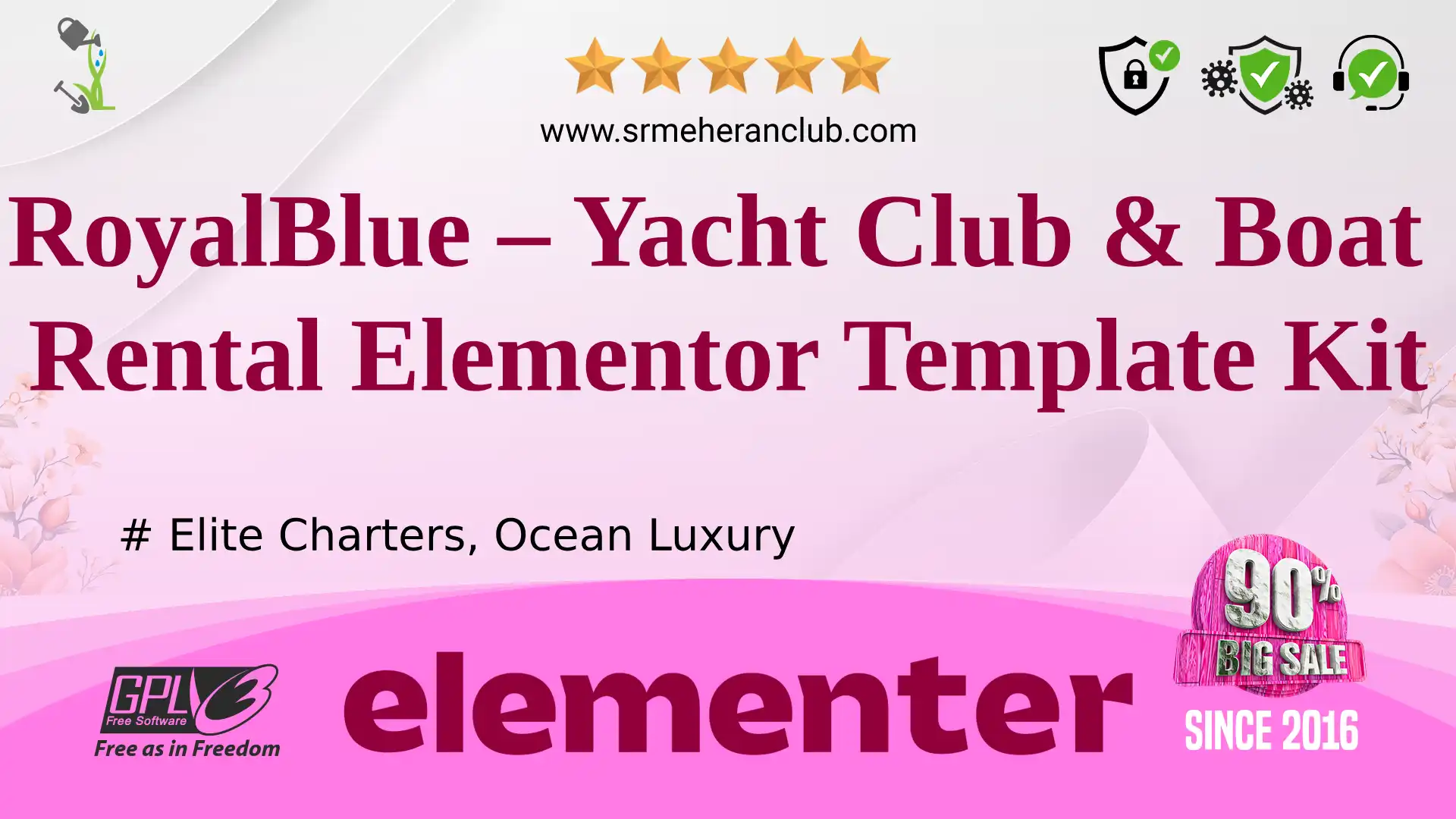 RoyalBlue – Yacht Club & Boat Rental Elementor Template Kit — Elementor Kit by Themeforest