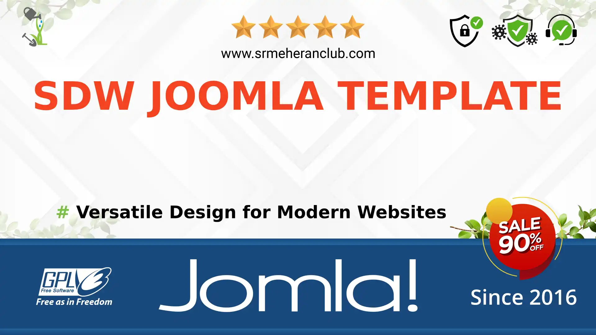 SDW Joomla Template — Theme by Templatemonster