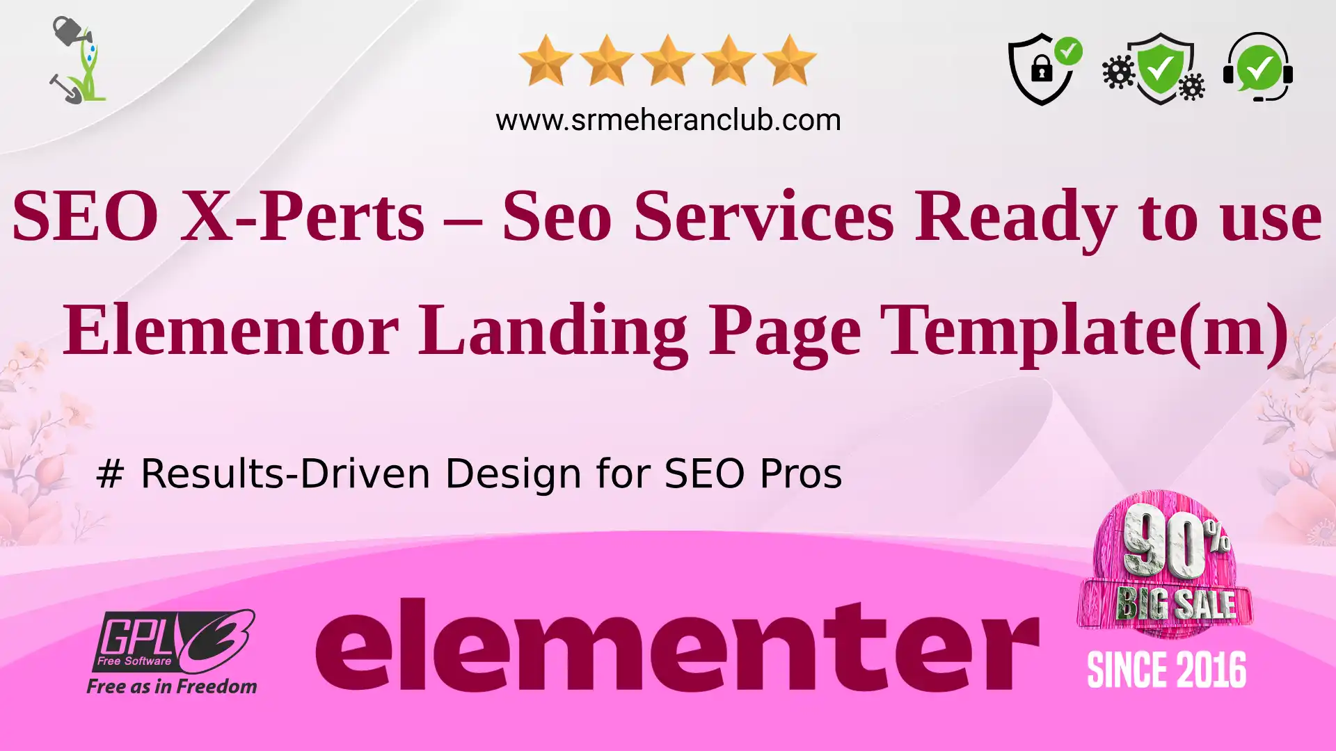 SEO X-Perts – Seo Services Ready to use Elementor Landing Page Template(m)