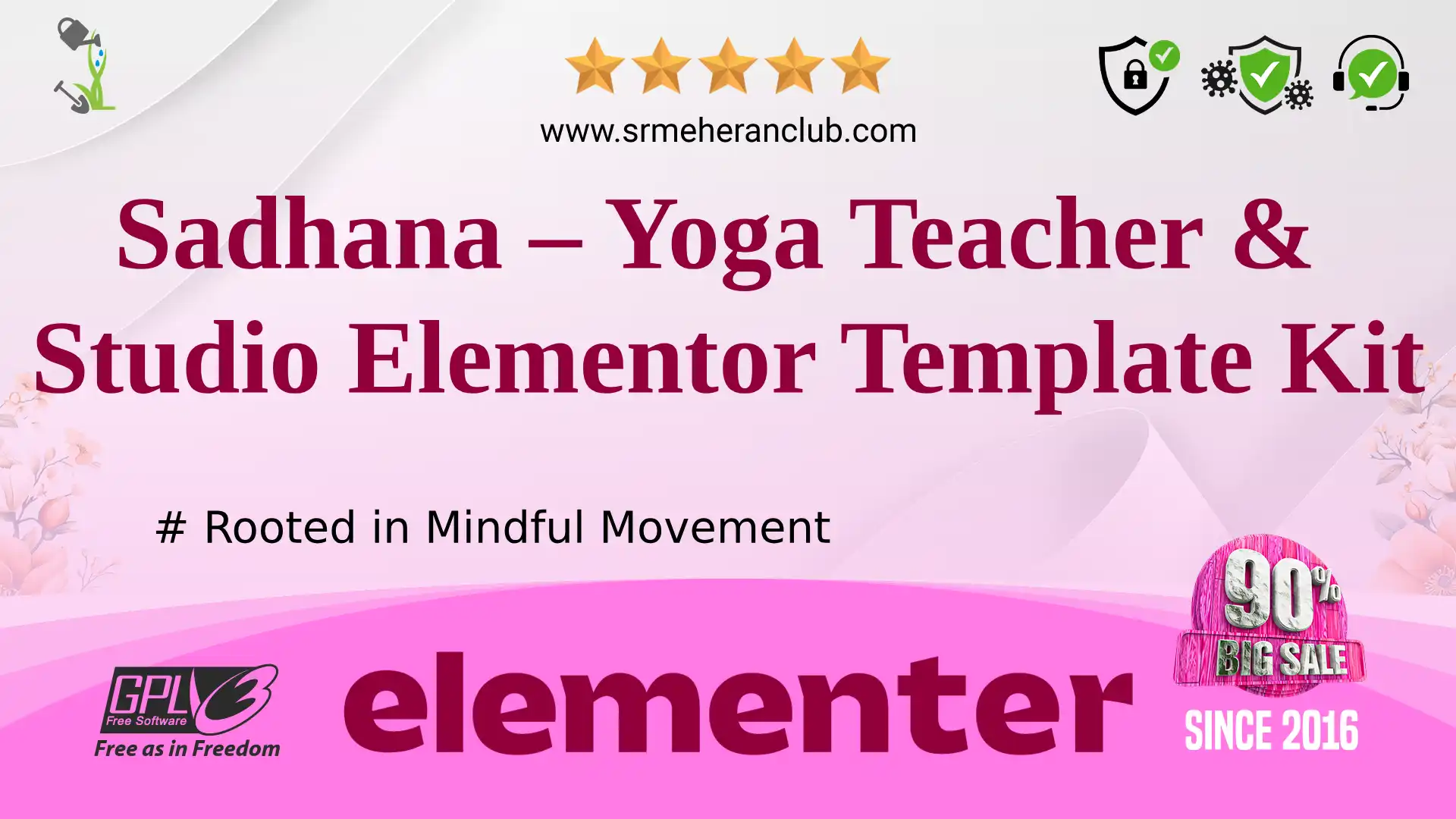 Sadhana – Yoga Teacher & Studio Elementor Template Kit