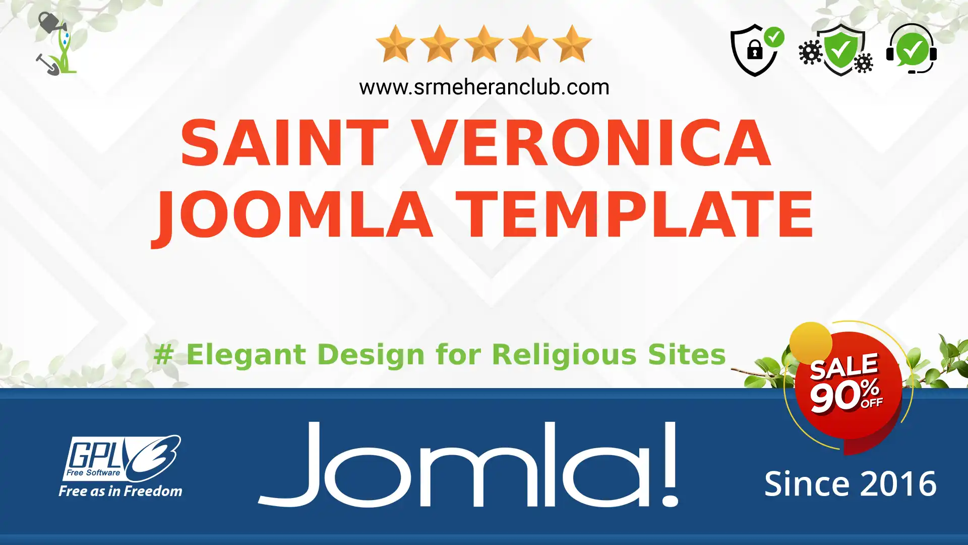 Saint Veronica Joomla Template — Theme by Templatemonster