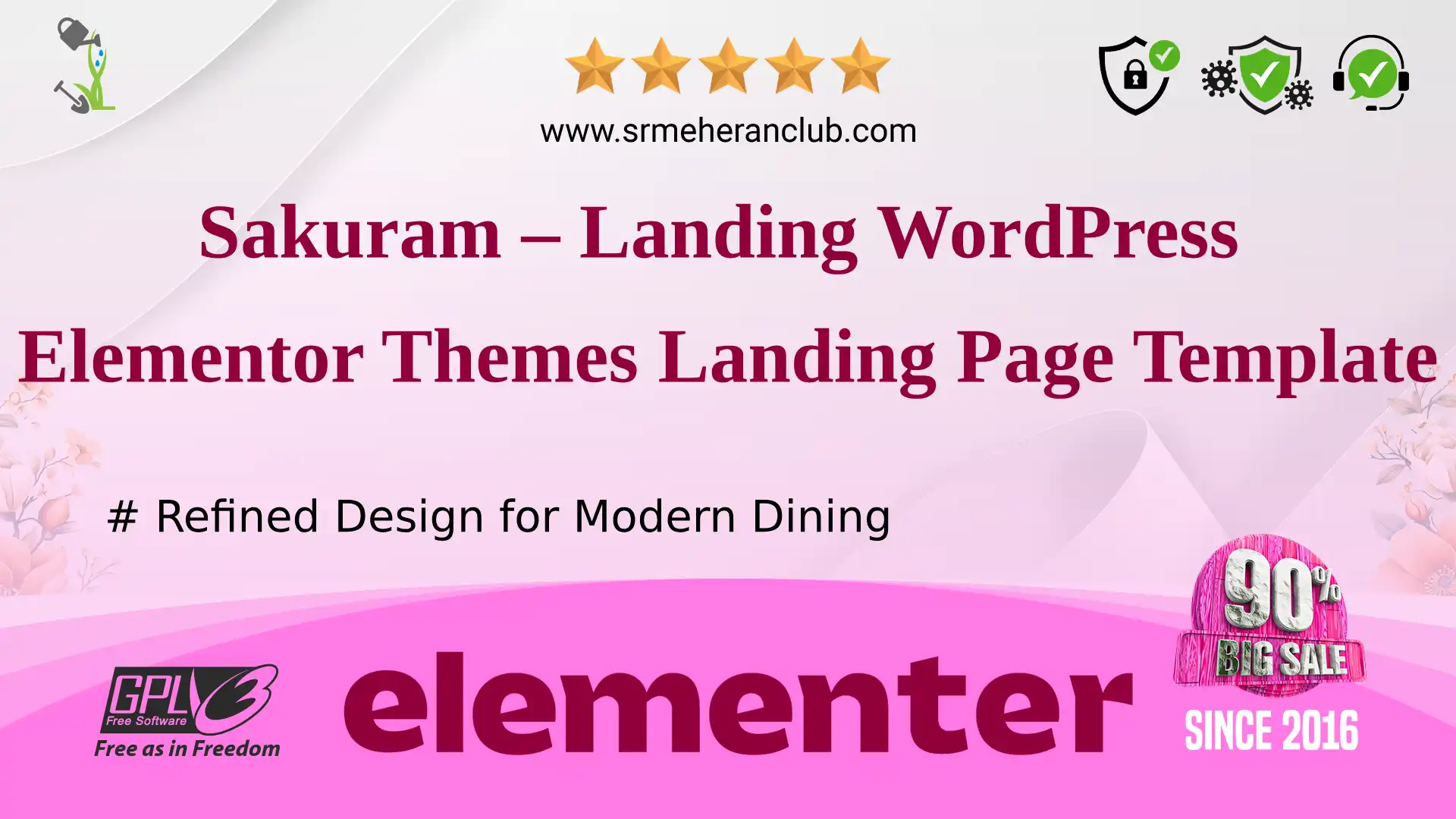 Sakuram – Landing WordPress Elementor Themes Landing Page Template — Template by Templatemonster