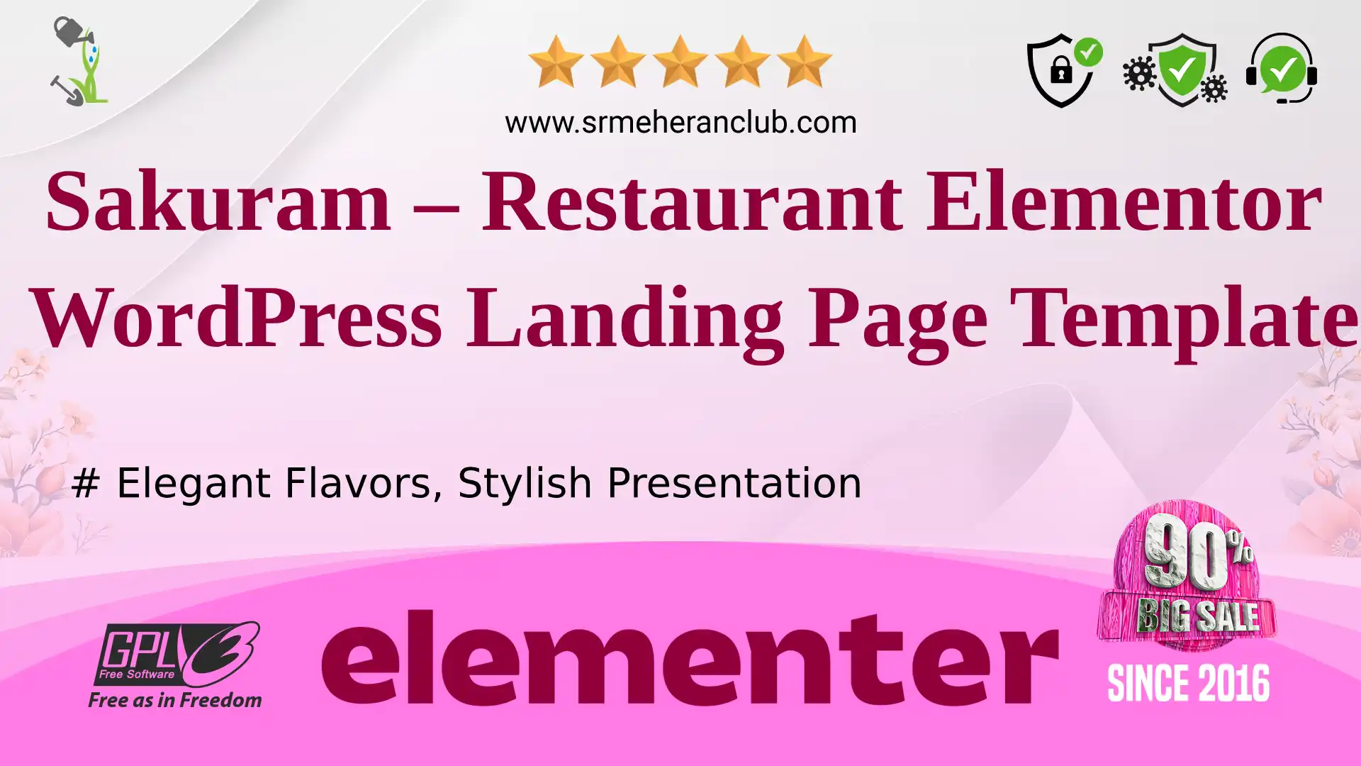 Sakuram – Restaurant Elementor WordPress Landing Page Template — Elementor Kit by Templatemonster