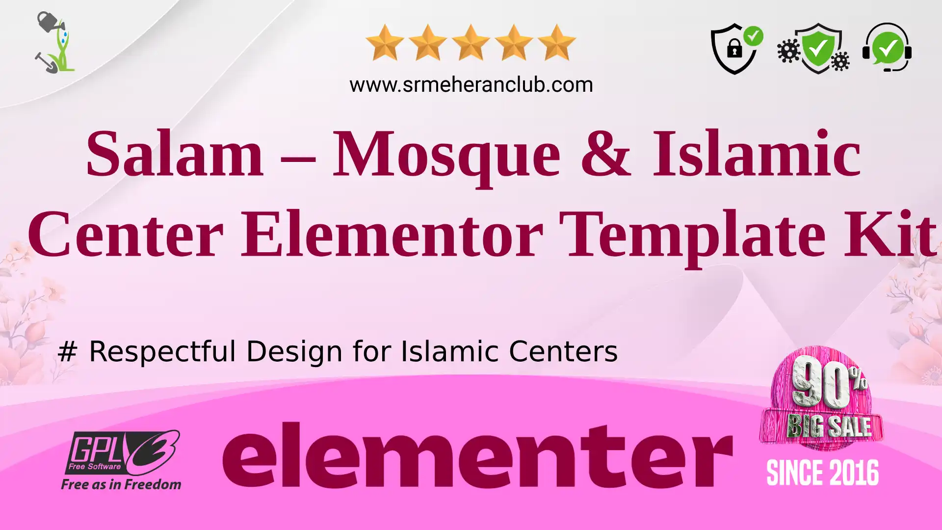Salam – Mosque & Islamic Center Elementor Template Kit — Elementor Kit by Themeforest