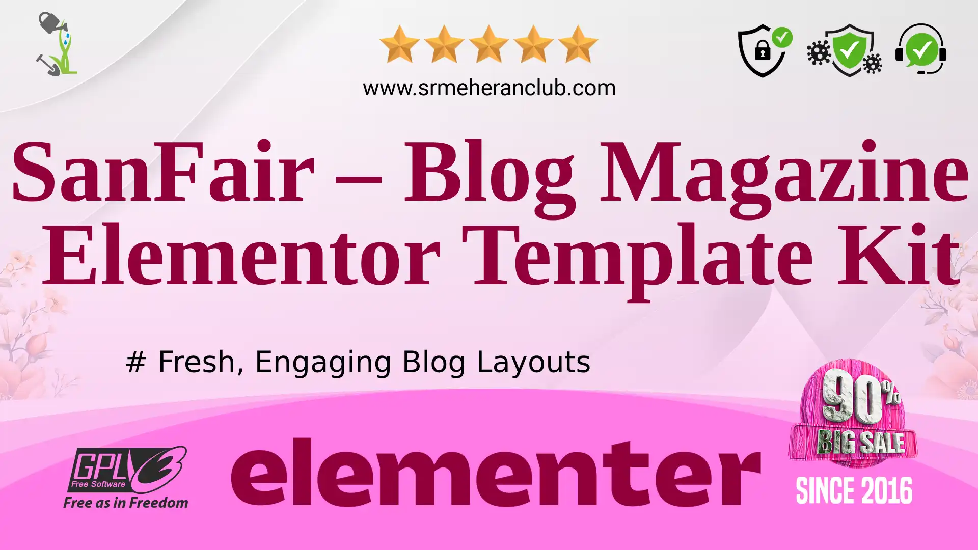 SanFair – Blog Magazine Elementor Template Kit — Elementor Kit by Themeforest