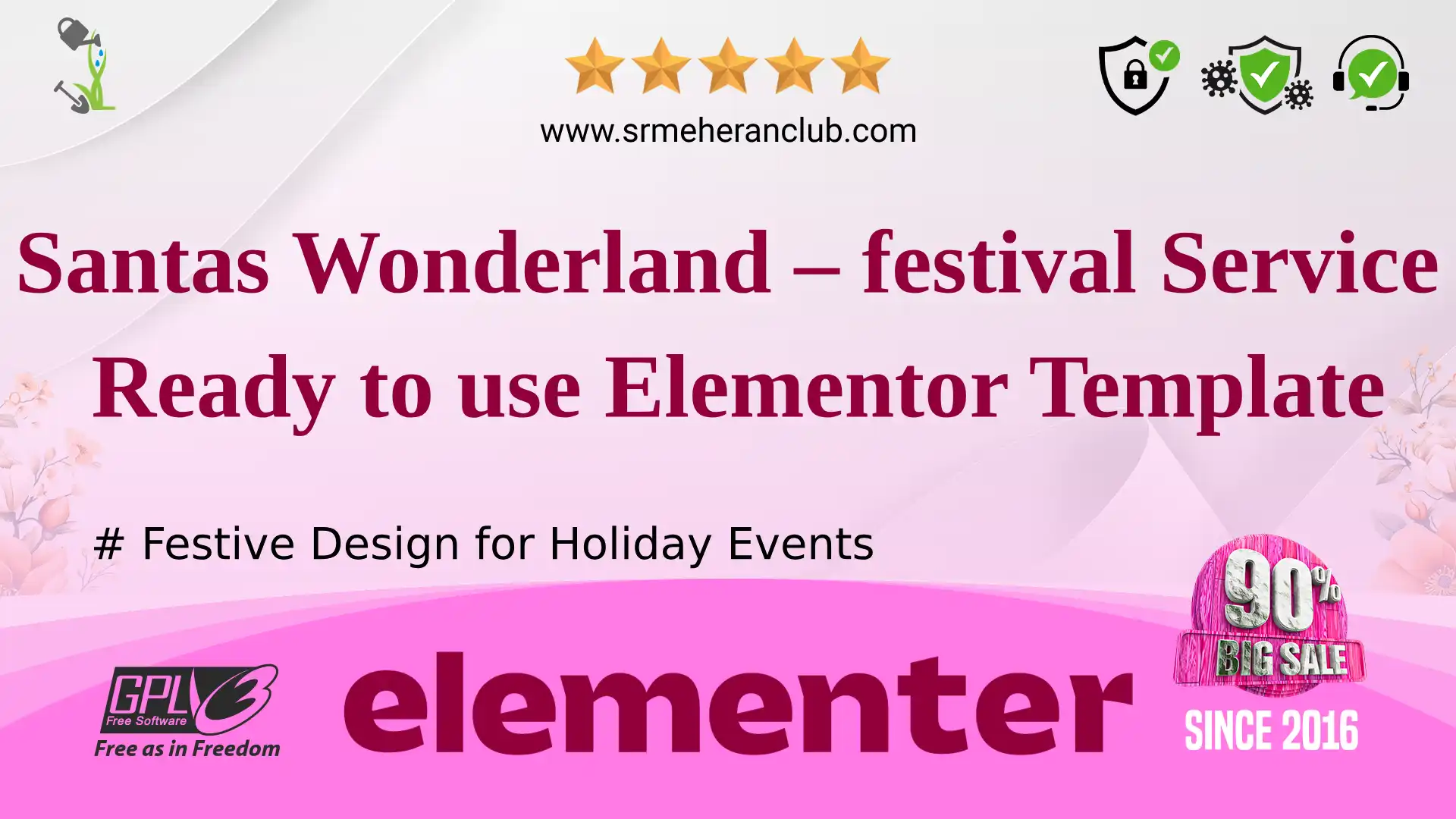 Santas Wonderland – festival Service Ready to use Elementor Template — Elementor Kit by Templatemonster