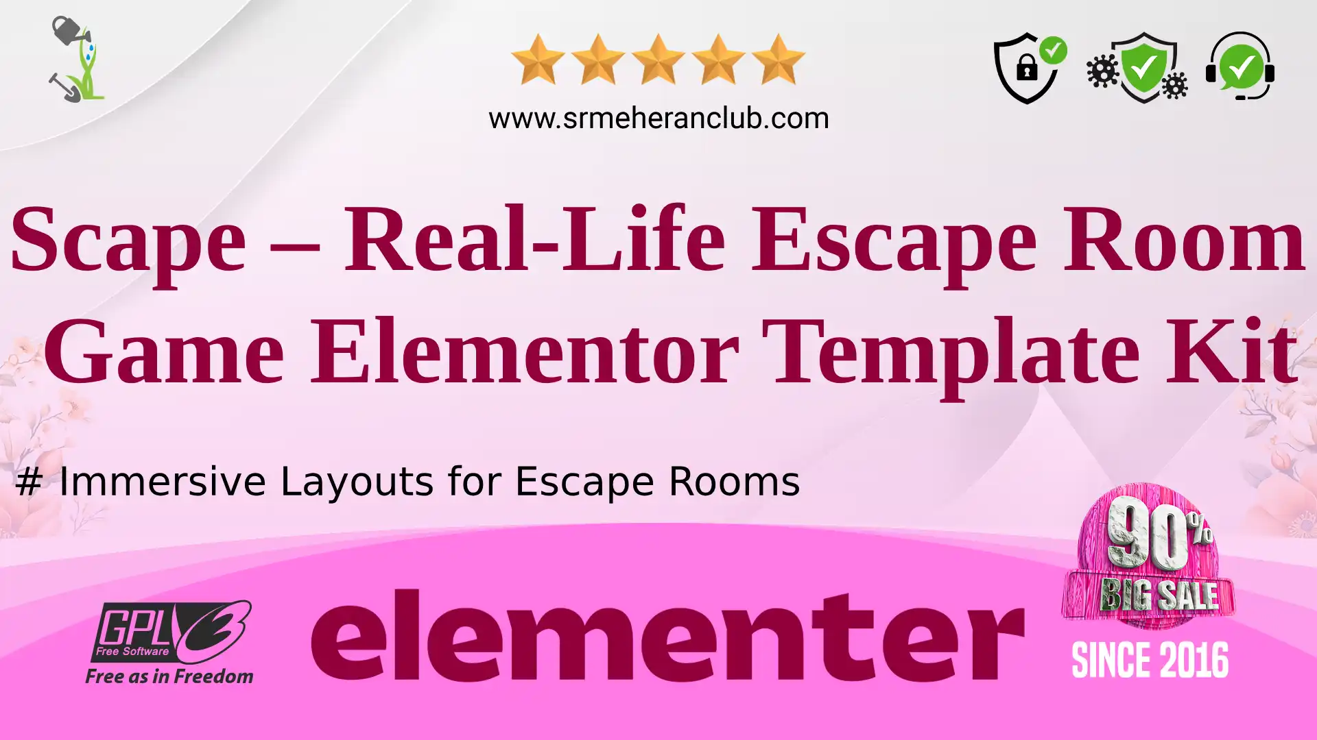 Scape – Real-Life Escape Room Game Elementor Template Kit — Elementor Kit by Themeforest