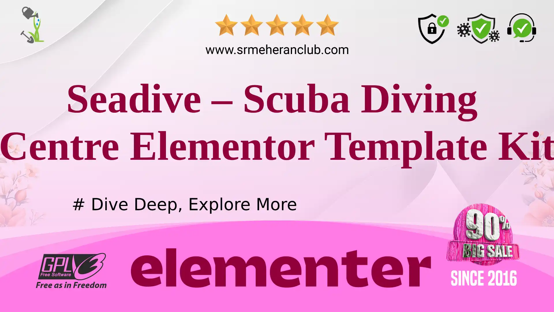 Seadive – Scuba Diving Centre Elementor Template Kit — Elementor Kit by Themeforest