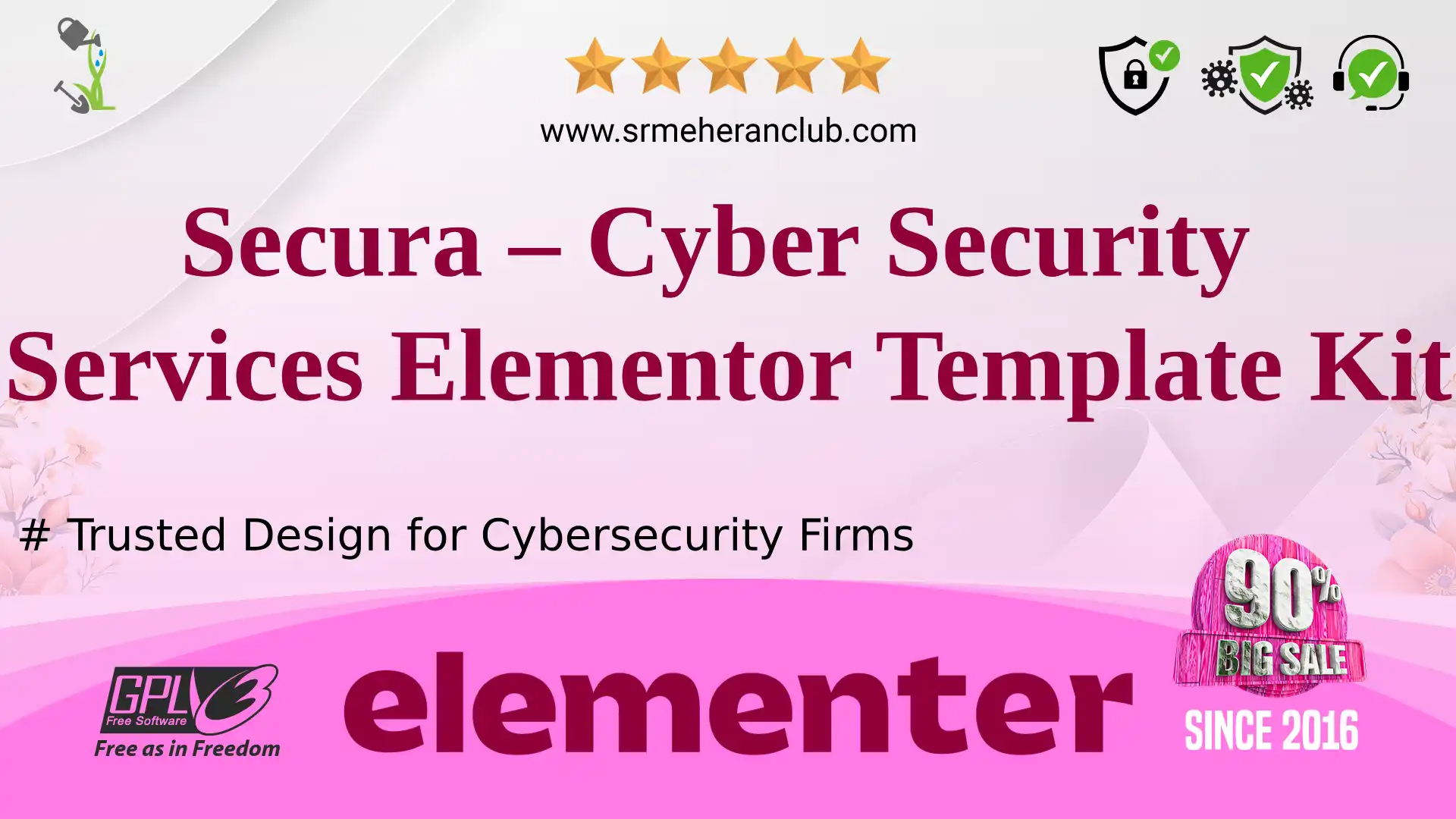 Secura – Cyber Security Services Elementor Template Kit