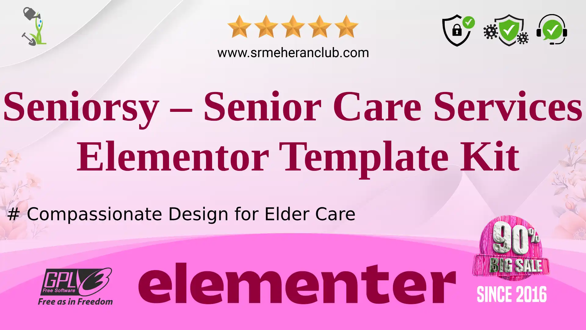 Seniorsy – Senior Care Services Elementor Template Kit — Elementor Kit by Themeforest