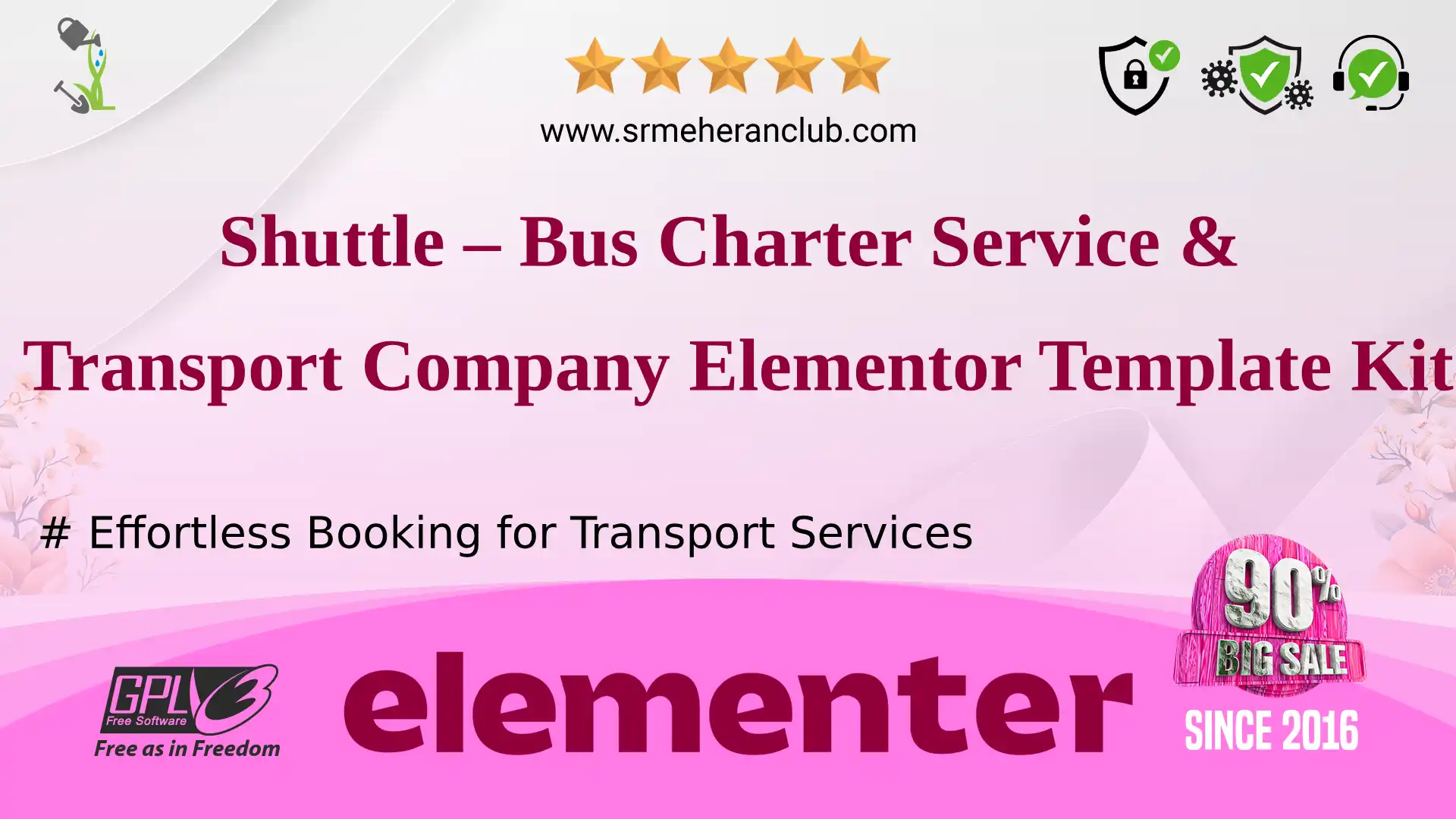 Shuttle – Bus Charter Service & Transport Company Elementor Template Kit