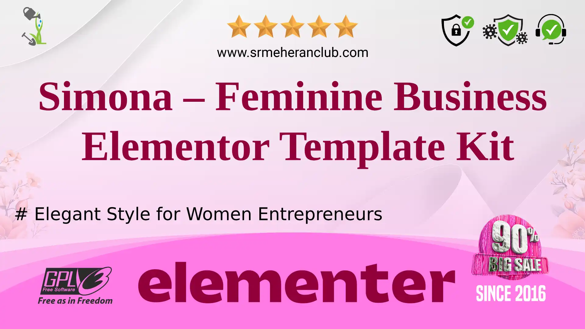 Simona – Feminine Business Elementor Template Kit