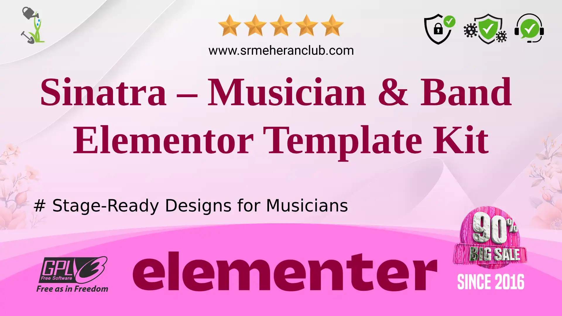 Sinatra – Musician & Band Elementor Template Kit