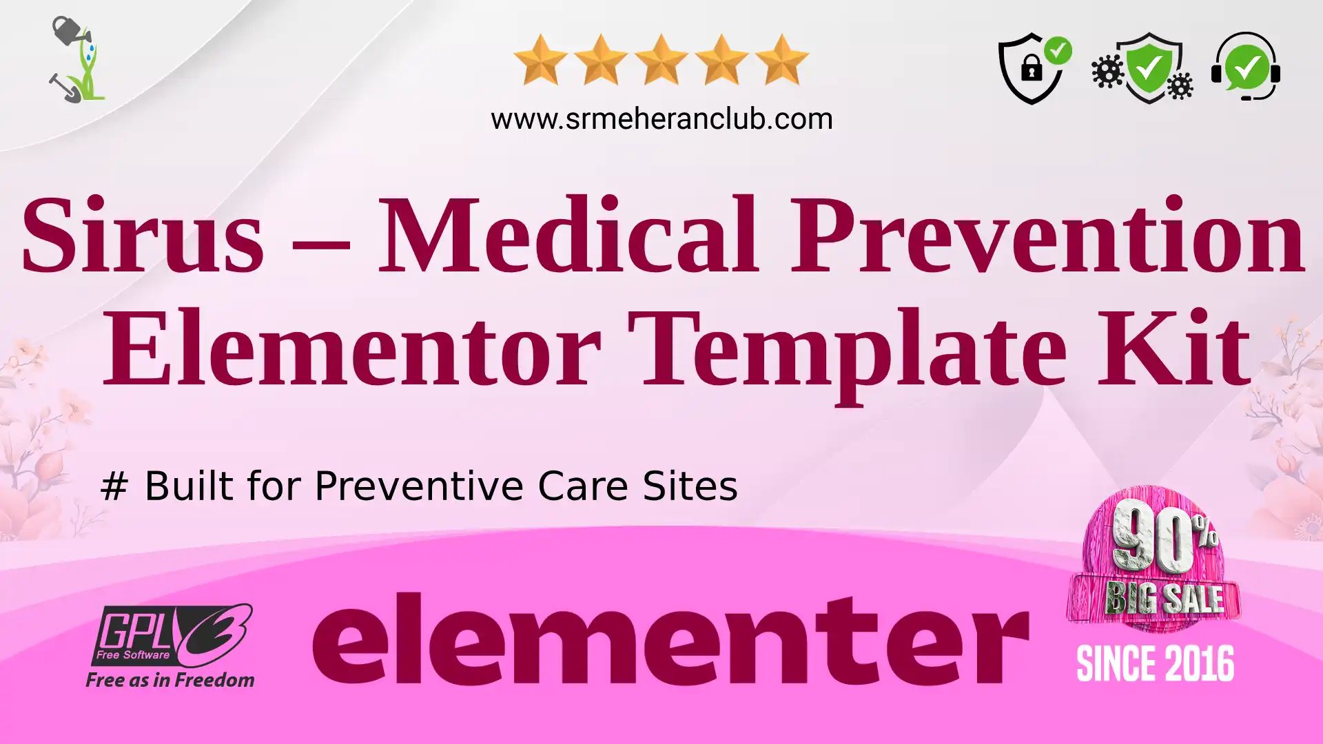 Sirus – Medical Prevention Elementor Template Kit — Elementor Kit by Themeforest