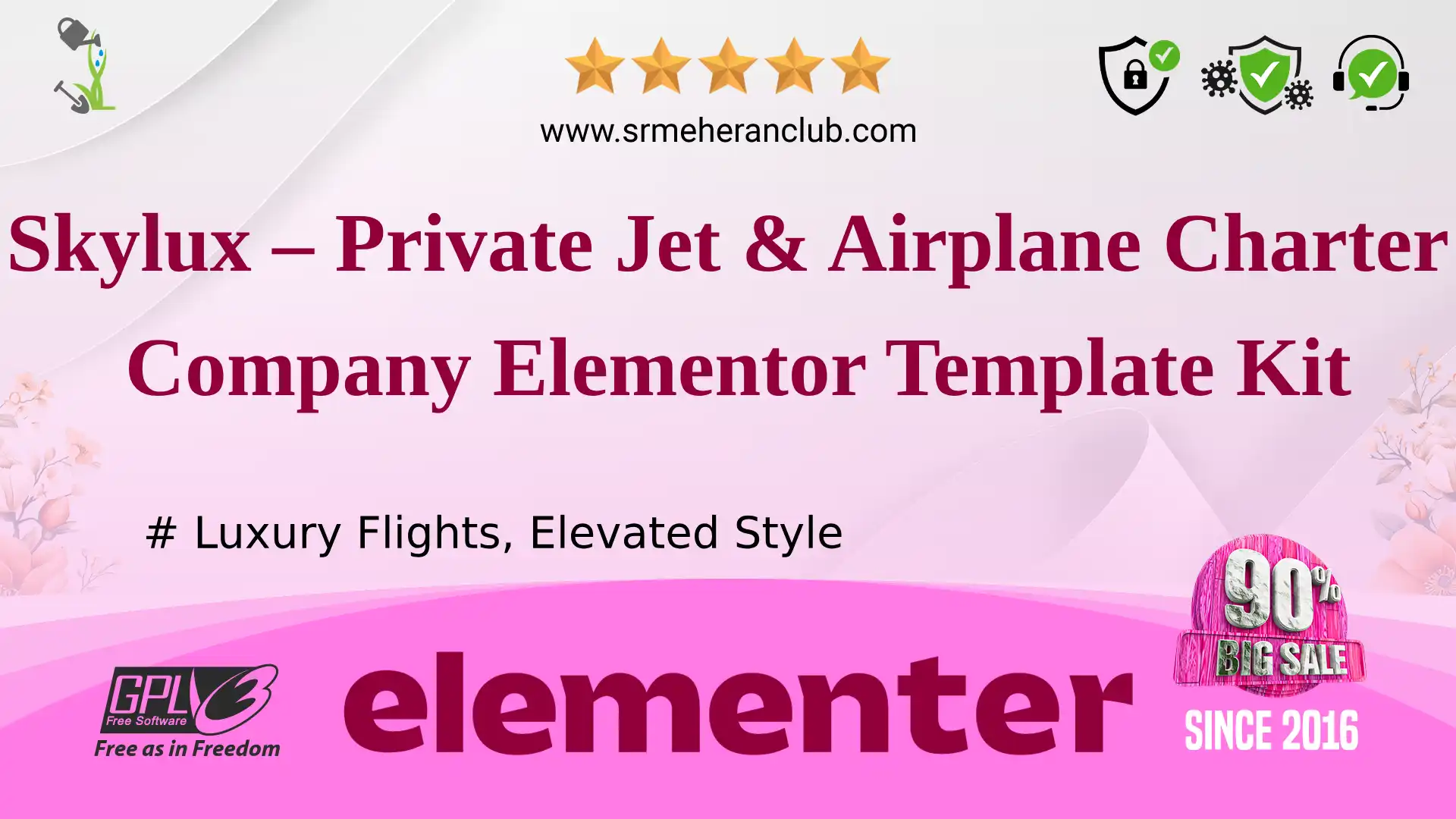 Skylux – Private Jet & Airplane Charter Company Elementor Template Kit — Elementor Kit by Themeforest