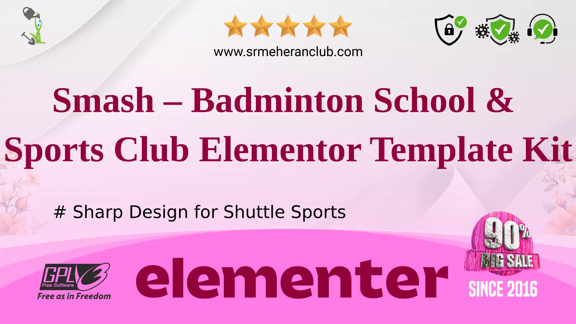 Smash – Badminton School & Sports Club Elementor Template Kit — Elementor Kit by Themeforest