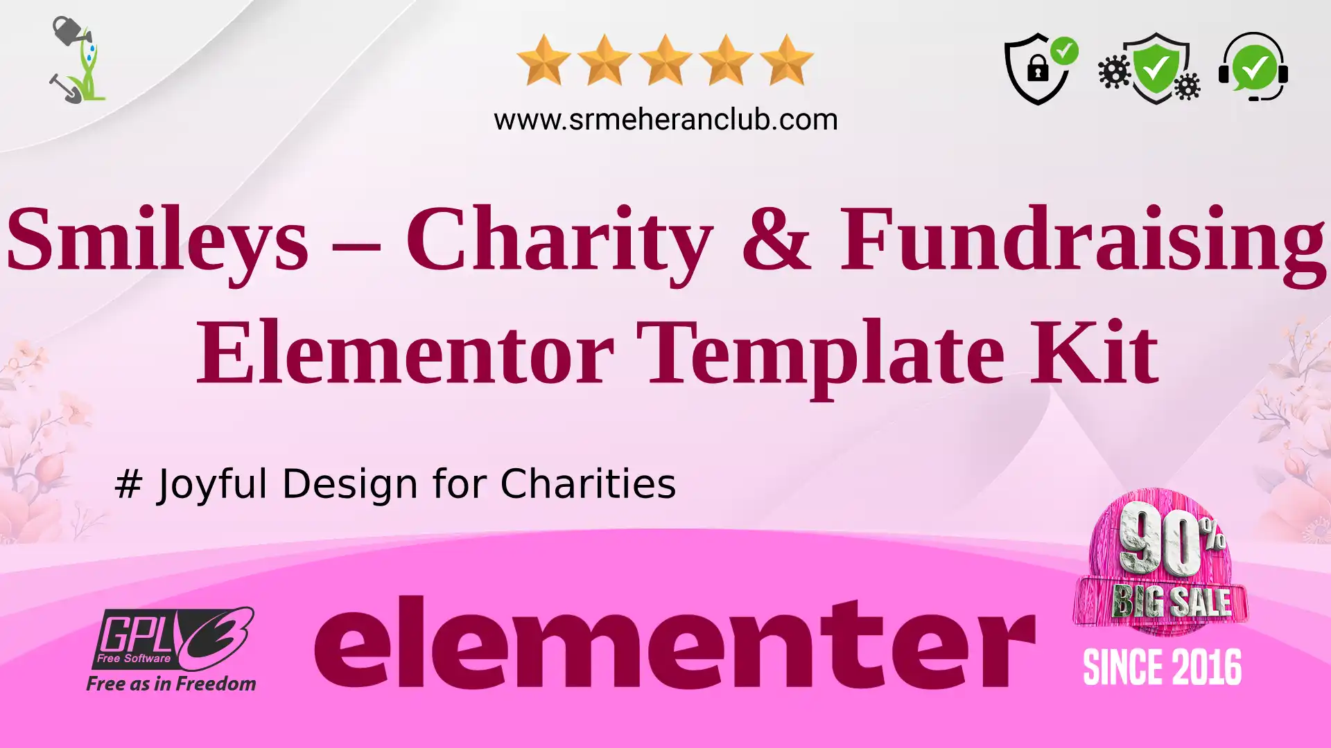 Smileys – Charity & Fundraising Elementor Template Kit — Elementor Kit by Templatemonster