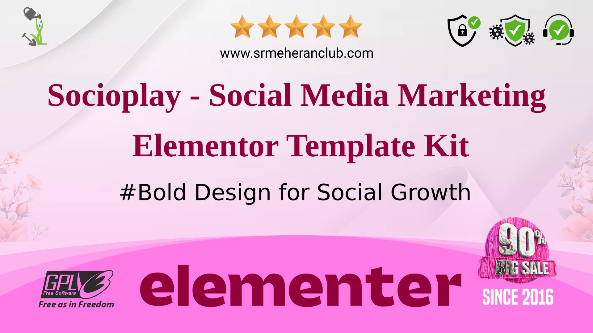 Socioplay – Social Media Marketing Elementor Template Kit — Elementor Kit by Themeforest