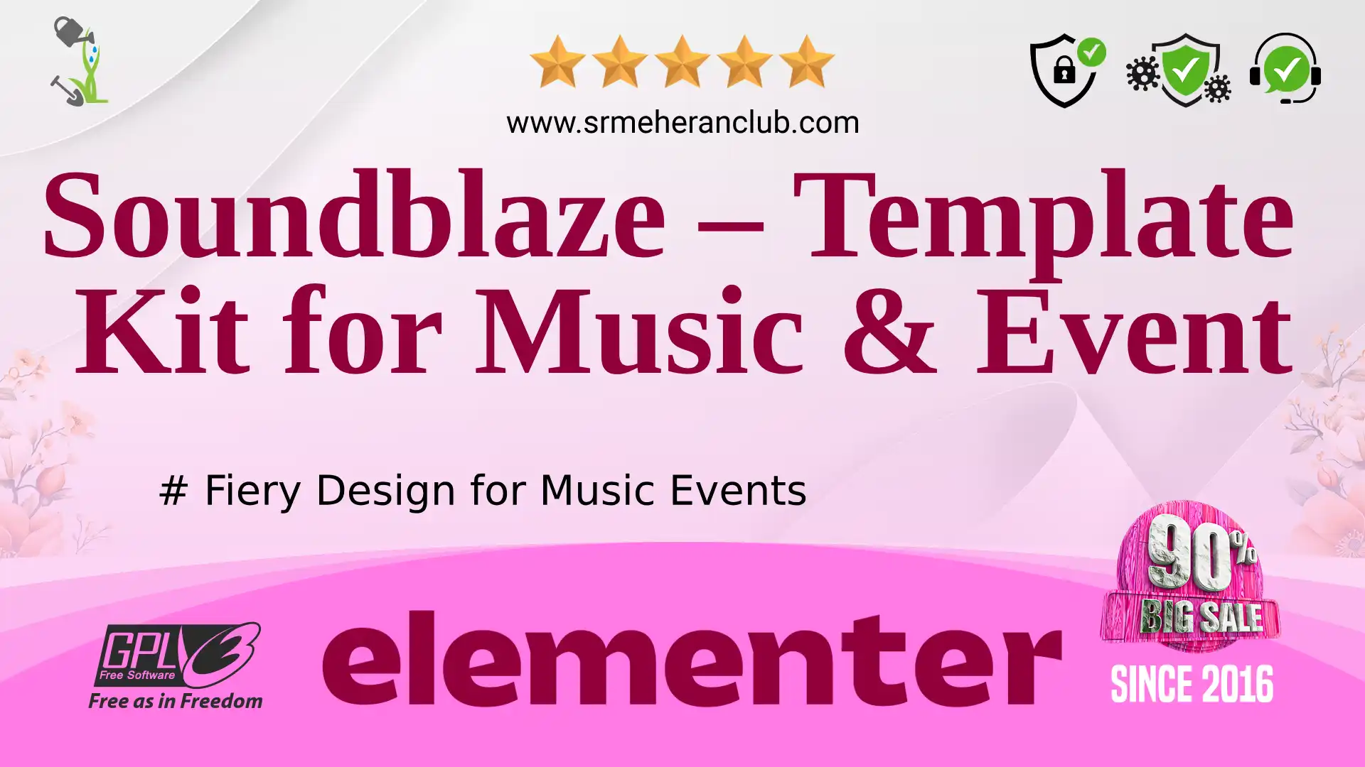 Soundblaze – Template Kit for Music & Event — Elementor Kit by Templatemonster