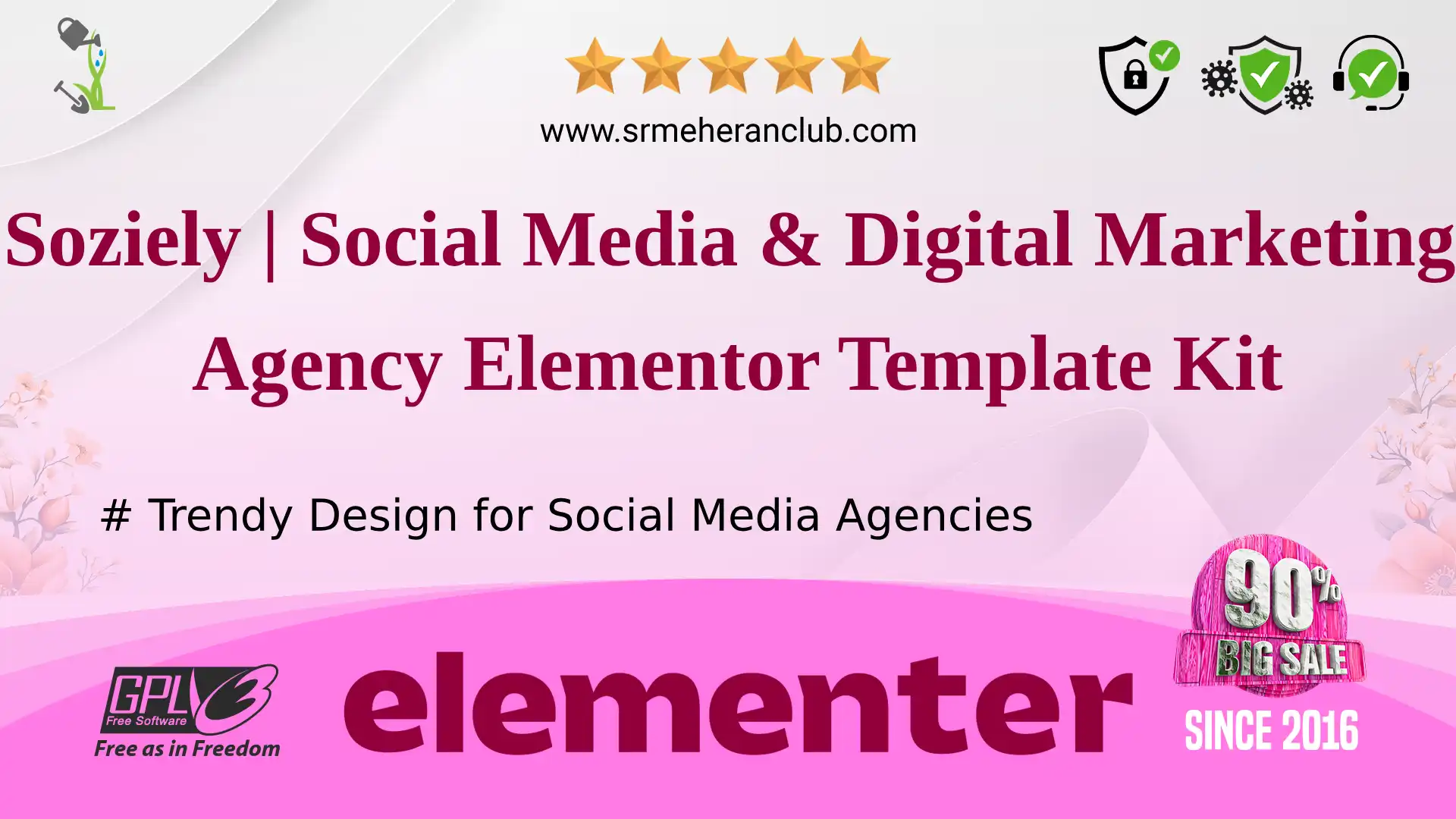 Soziely | Social Media & Digital Marketing Agency Elementor Template Kit