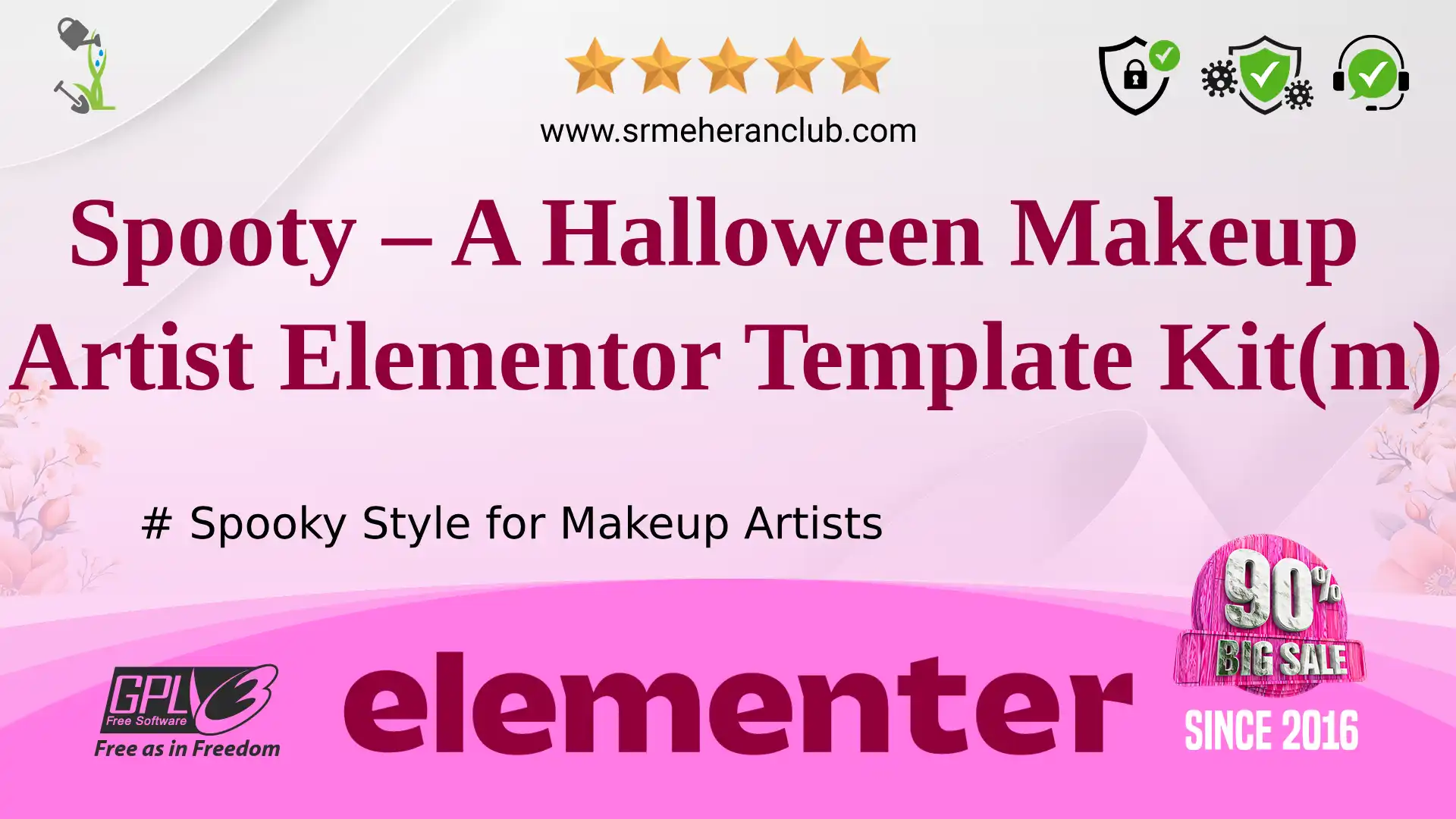 Spooty – A Halloween Makeup Artist Elementor Template Kit(m) — Elementor Kit by Templatemonster
