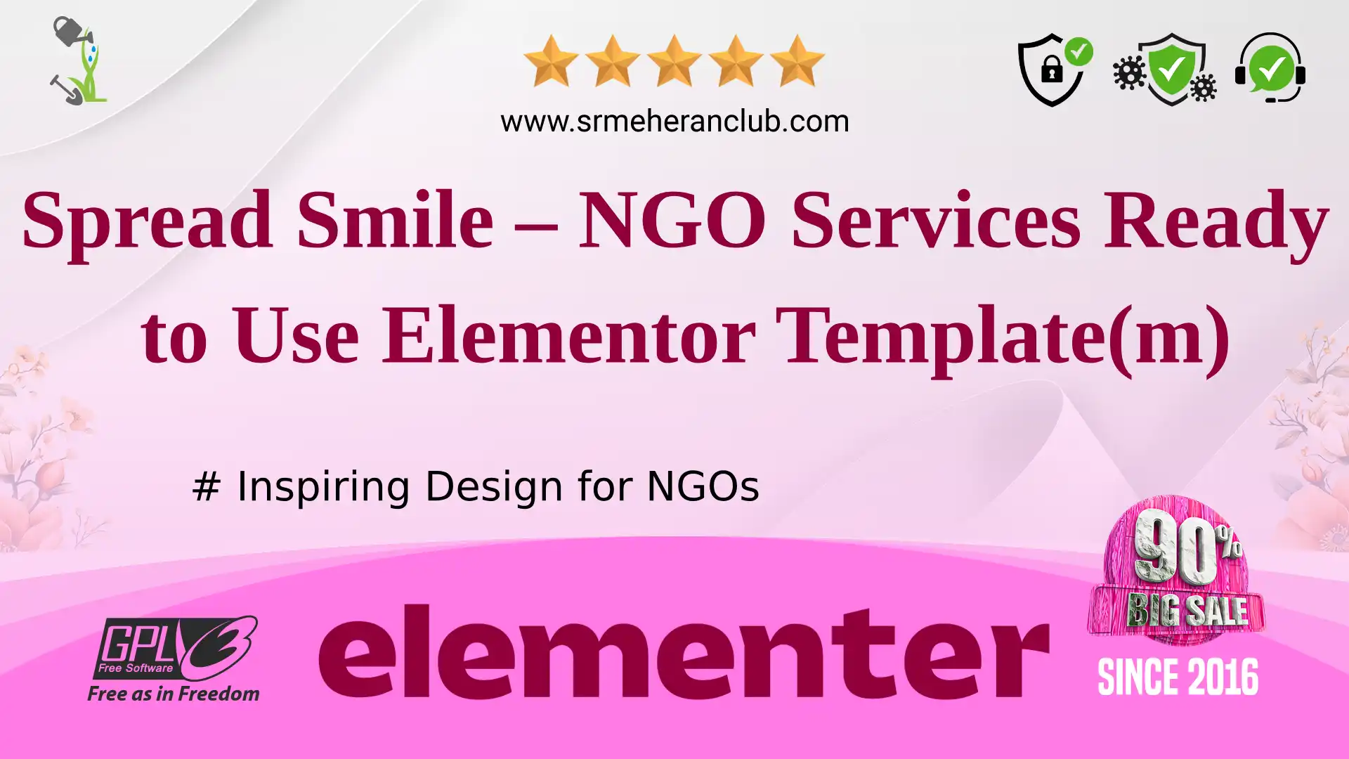 Spread Smile – NGO Services Ready to Use Elementor Template(m) — Elementor Kit by Templatemonster