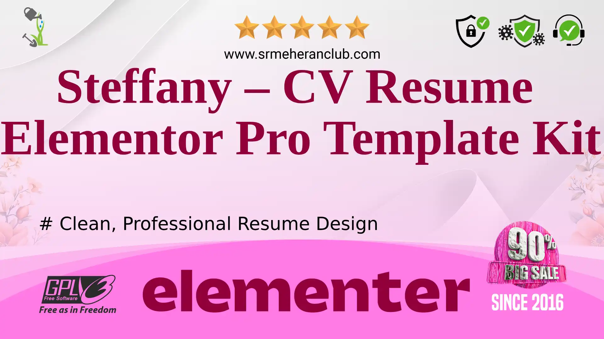 Steffany – CV Resume Elementor Pro Template Kit