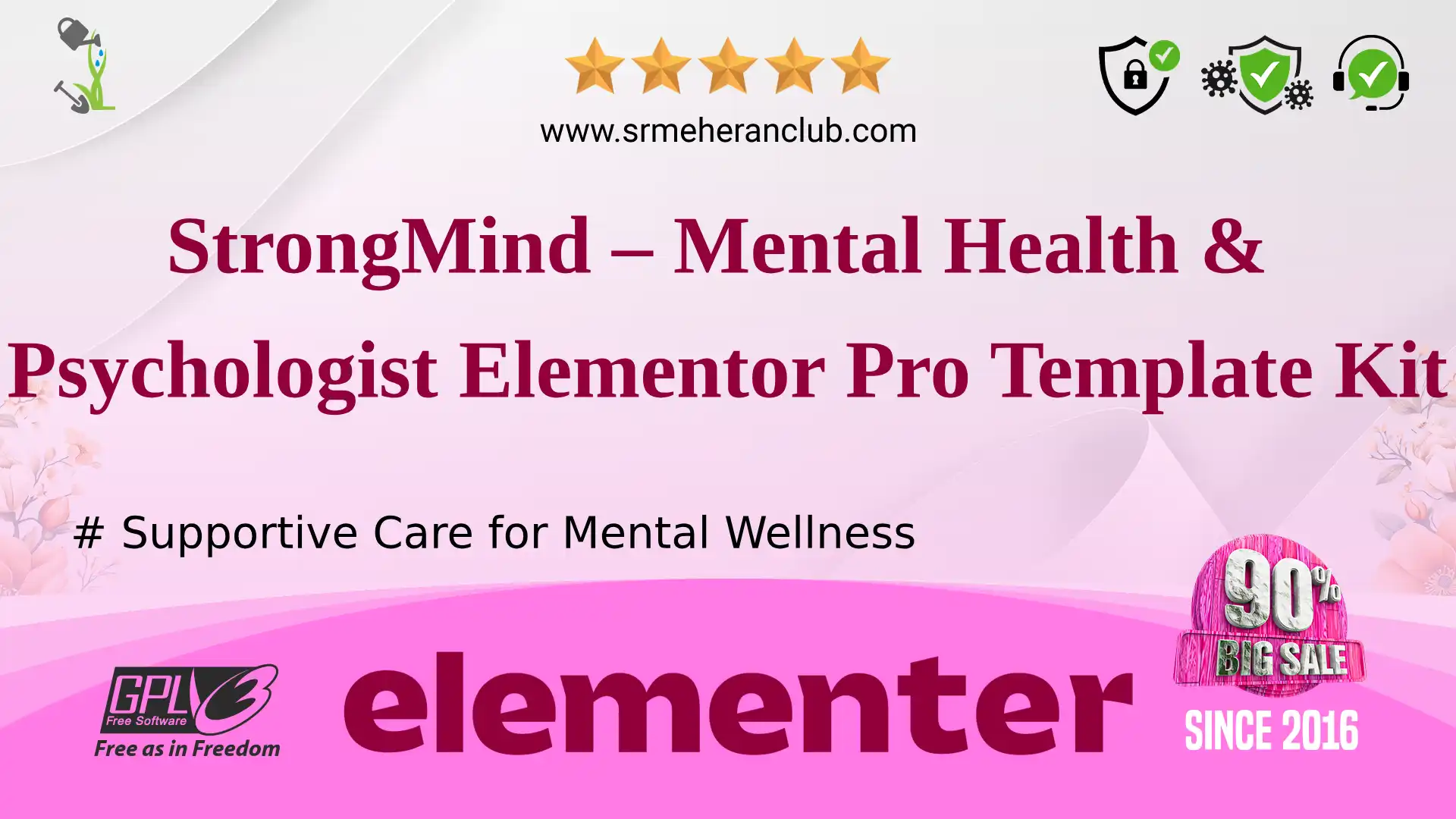 StrongMind – Mental Health & Psychologist Elementor Pro Template Kit — Elementor Kit by Themeforest