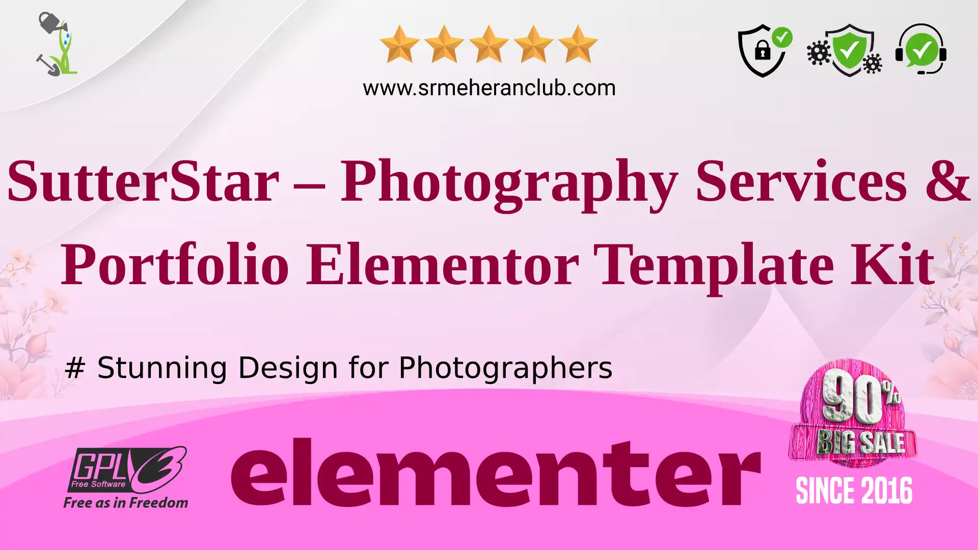 SutterStar – Photography Services & Portfolio Elementor Template Kit