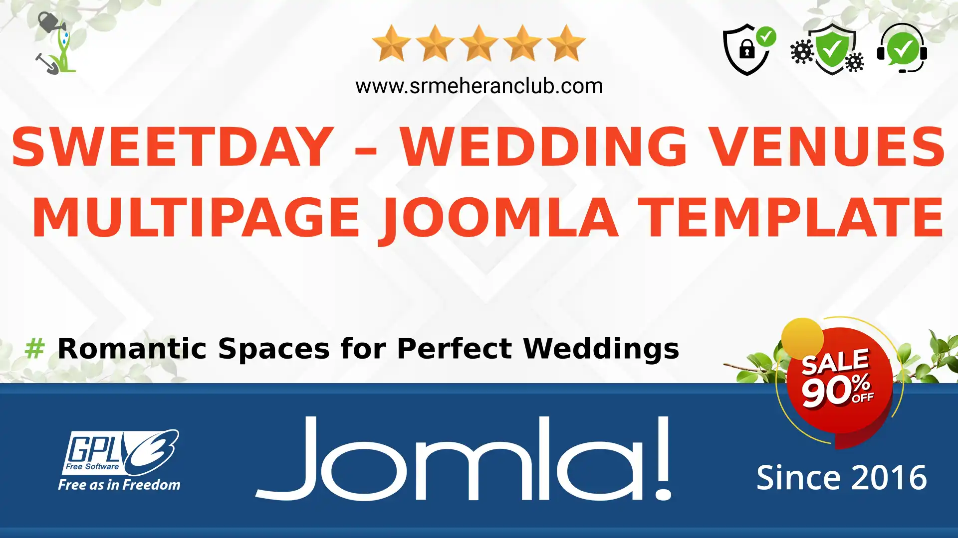 Sweetday – Wedding Venues Multipage Joomla Template — Theme by Templatemonster