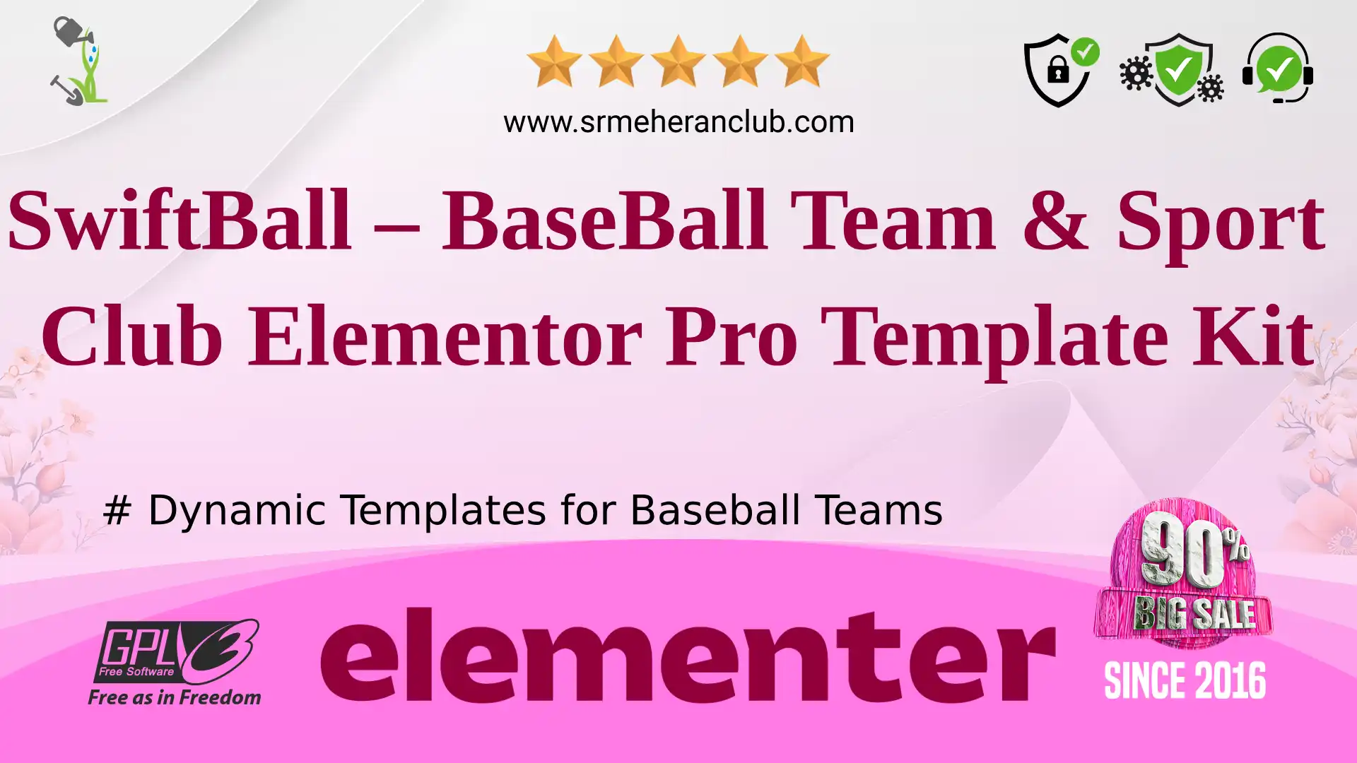 SwiftBall – BaseBall Team & Sport Club Elementor Pro Template Kit — Elementor Kit by Themeforest