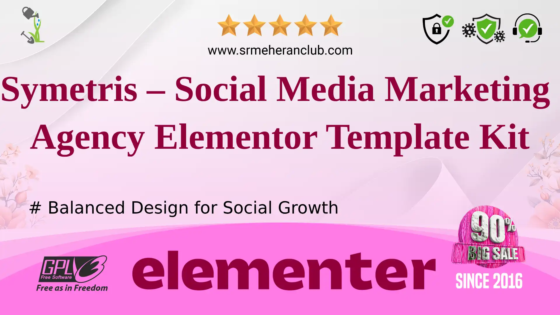 Symetris – Social Media Marketing Agency Elementor Template Kit