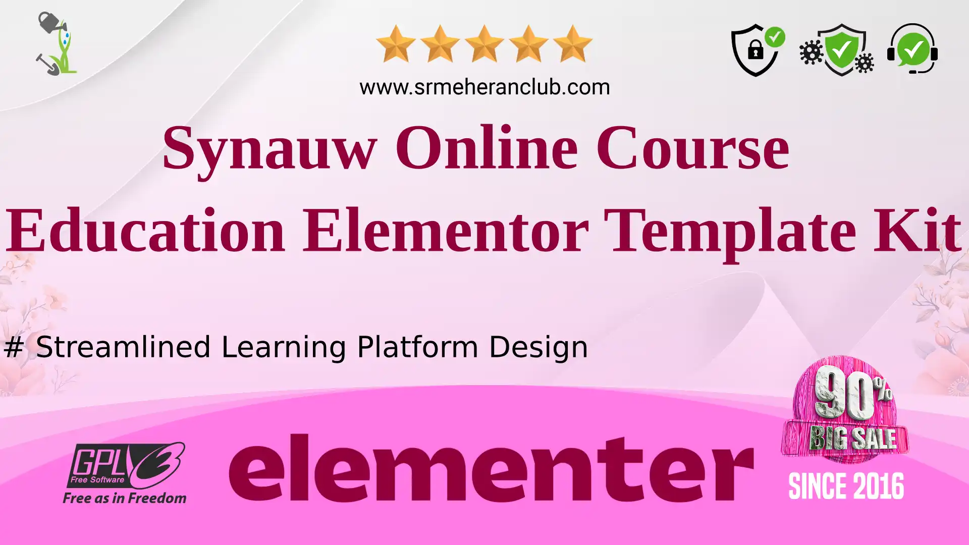 Synauw Online Course Education Elementor Template Kit — Elementor Kit by Themeforest
