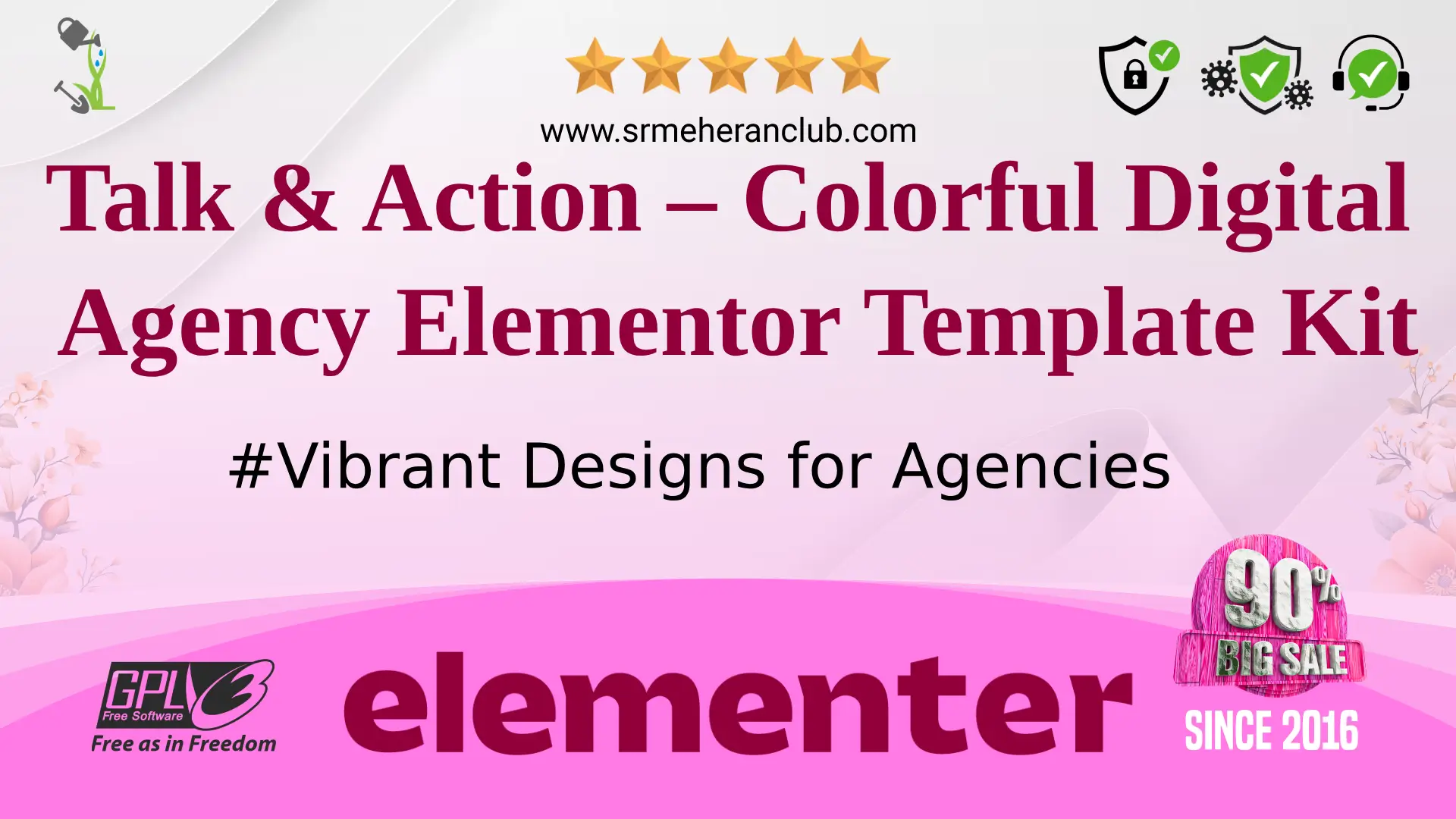 Talk & Action – Colorful Digital Agency Elementor Template Kit