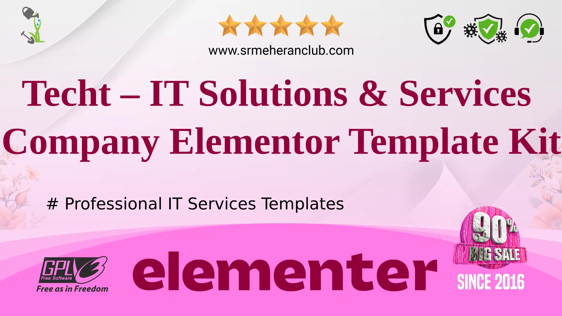 Techt – IT Solutions & Services Company Elementor Template Kit — Elementor Kit by Themeforest