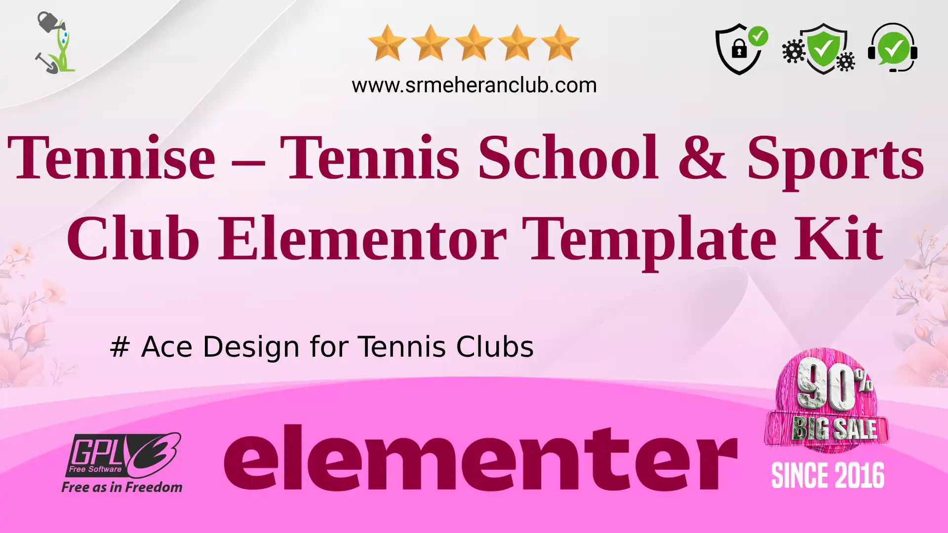Tennise – Tennis School & Sports Club Elementor Template Kit