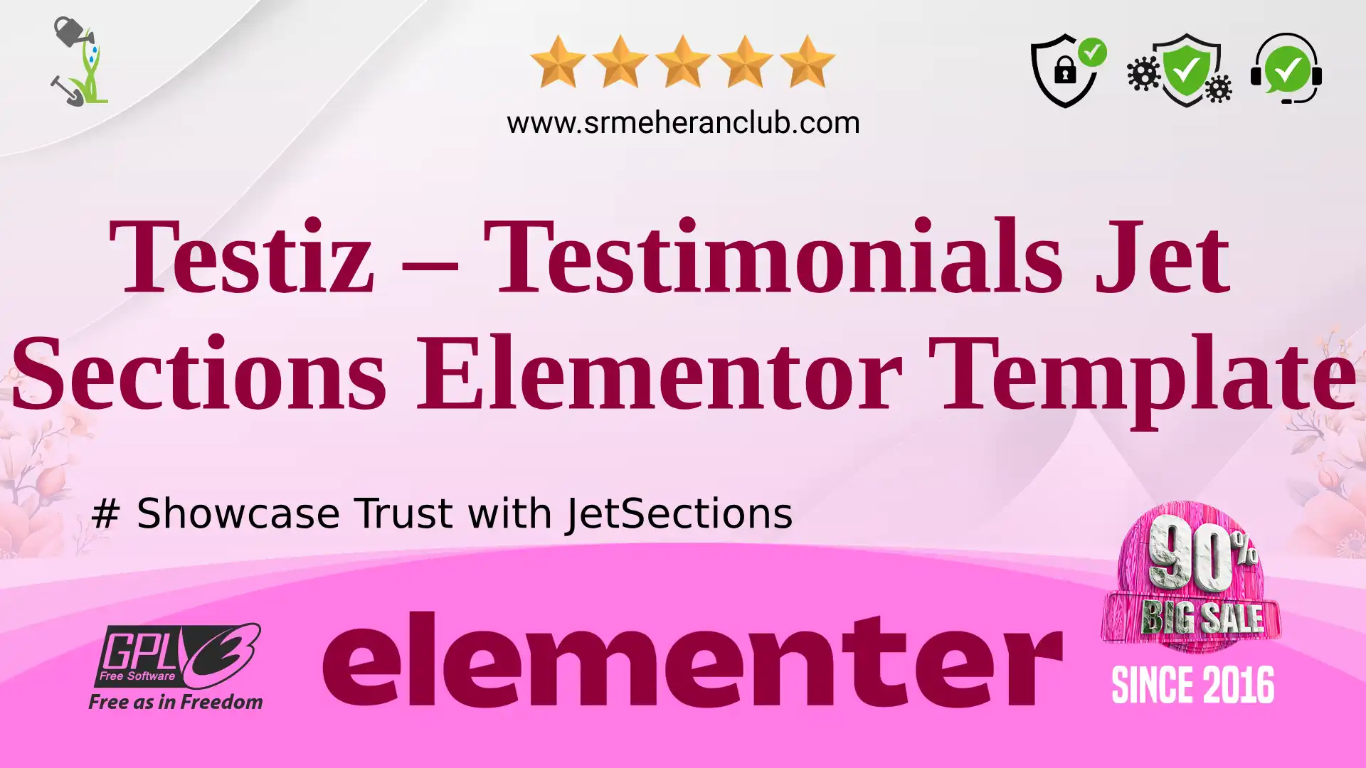 Testiz – Testimonials Jet Sections Elementor Template