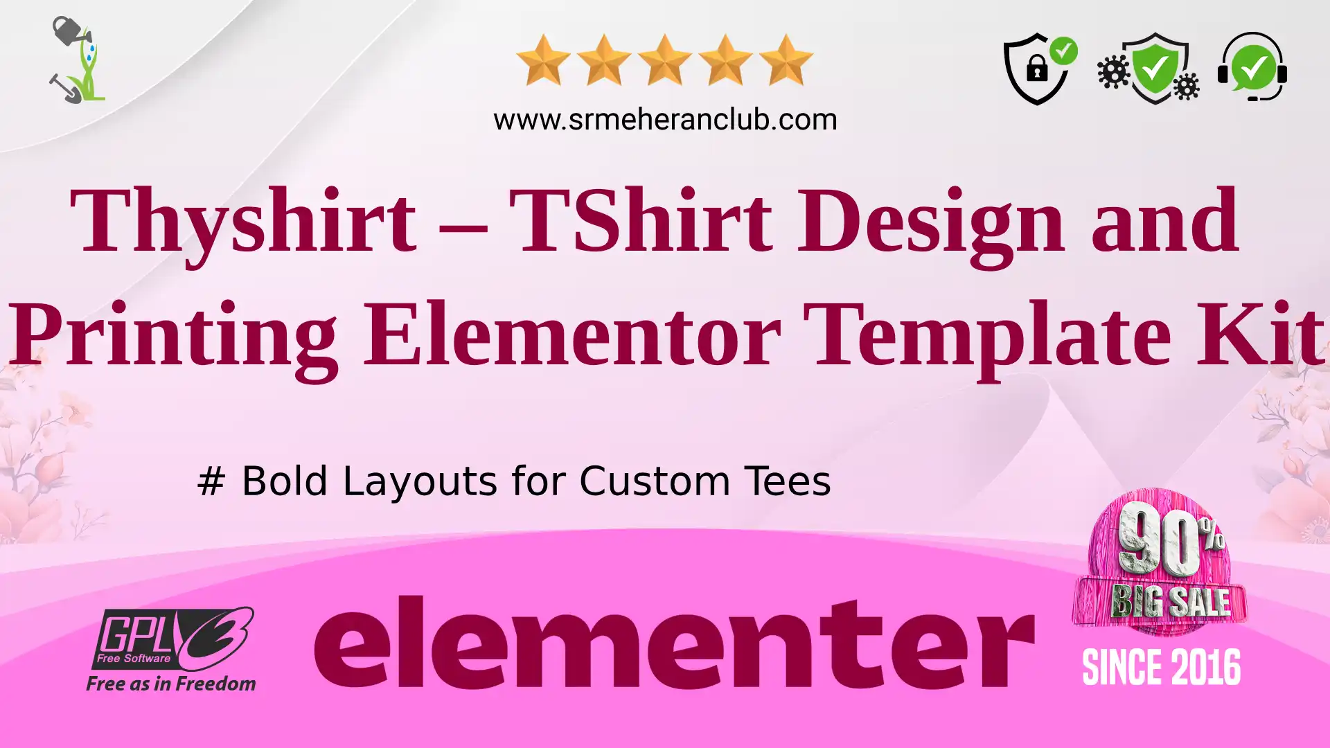 Thyshirt – TShirt Design and Printing Elementor Template Kit — Elementor Kit by Themeforest