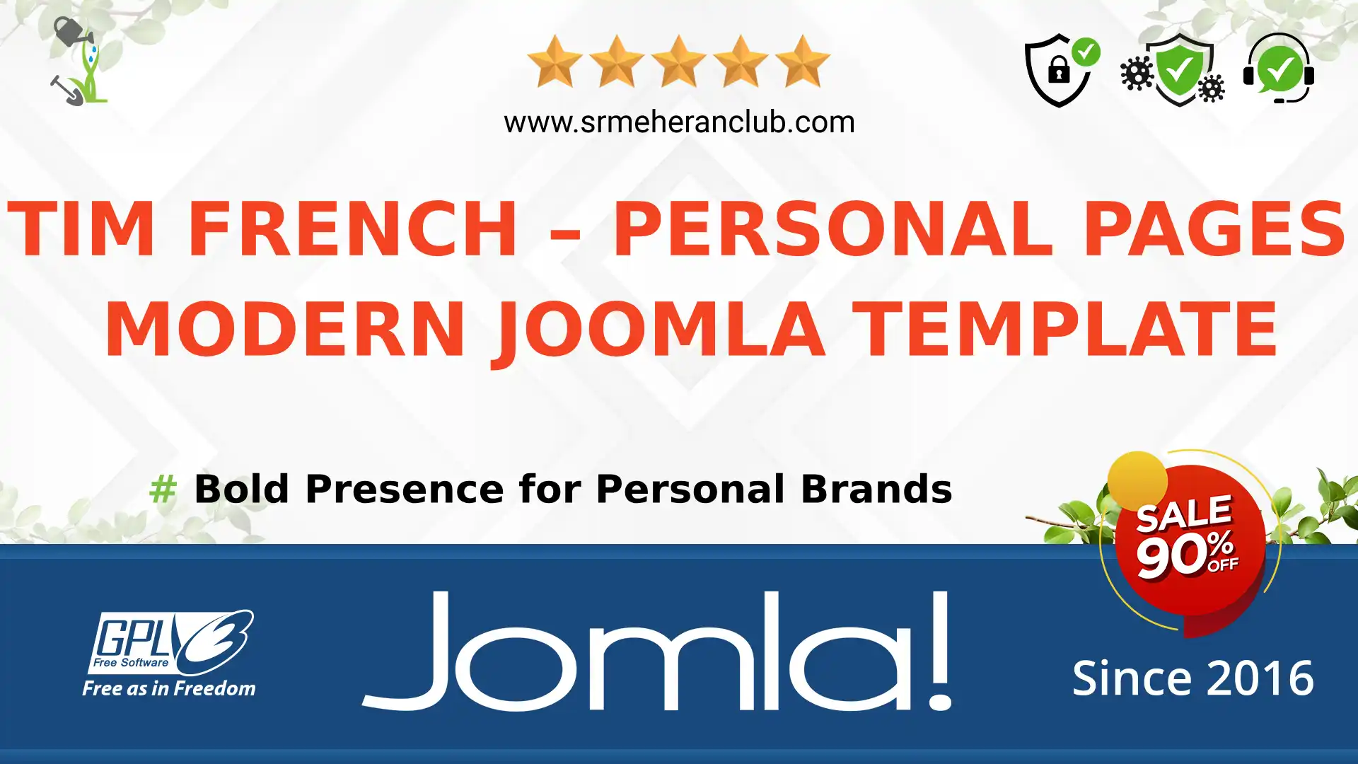 Tim French – Personal Pages Modern Joomla Template — Theme by Templatemonster