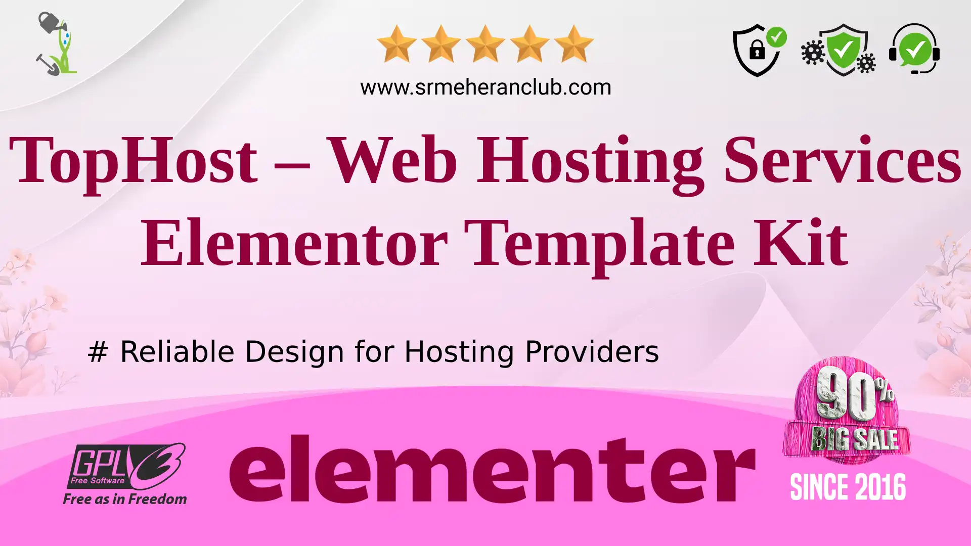 TopHost – Web Hosting Services Elementor Template Kit — Elementor Kit by Themeforest