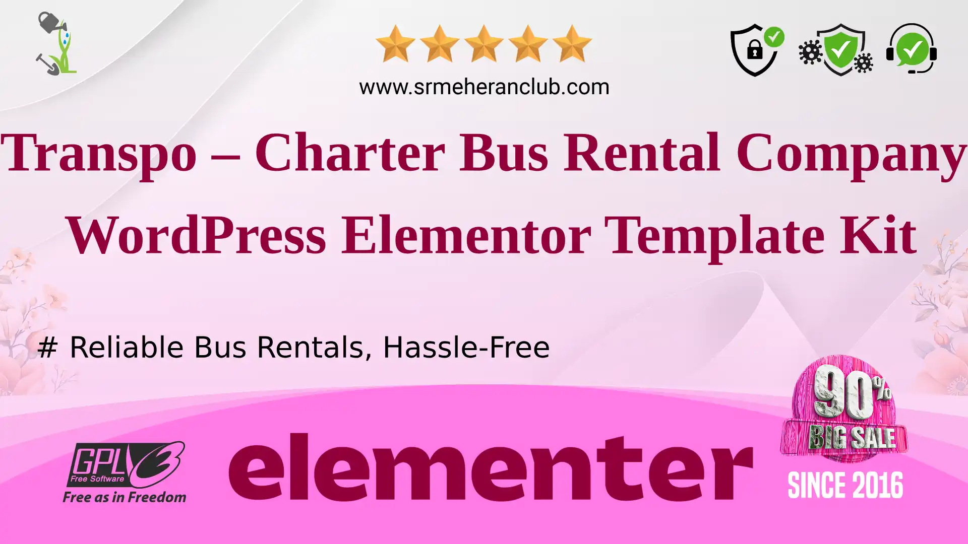 Transpo – Charter Bus Rental Company WordPress Elementor Template Kit — Elementor Kit by Themeforest
