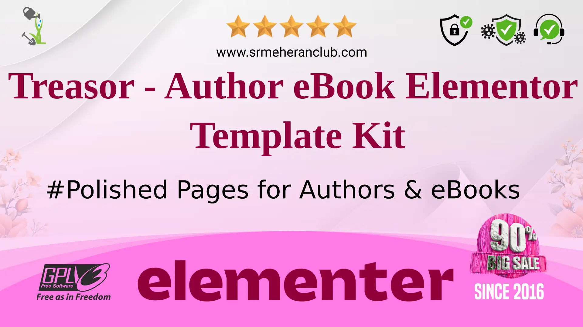 Treasor – Author eBook Elementor Template Kit — Elementor Kit by Themeforest