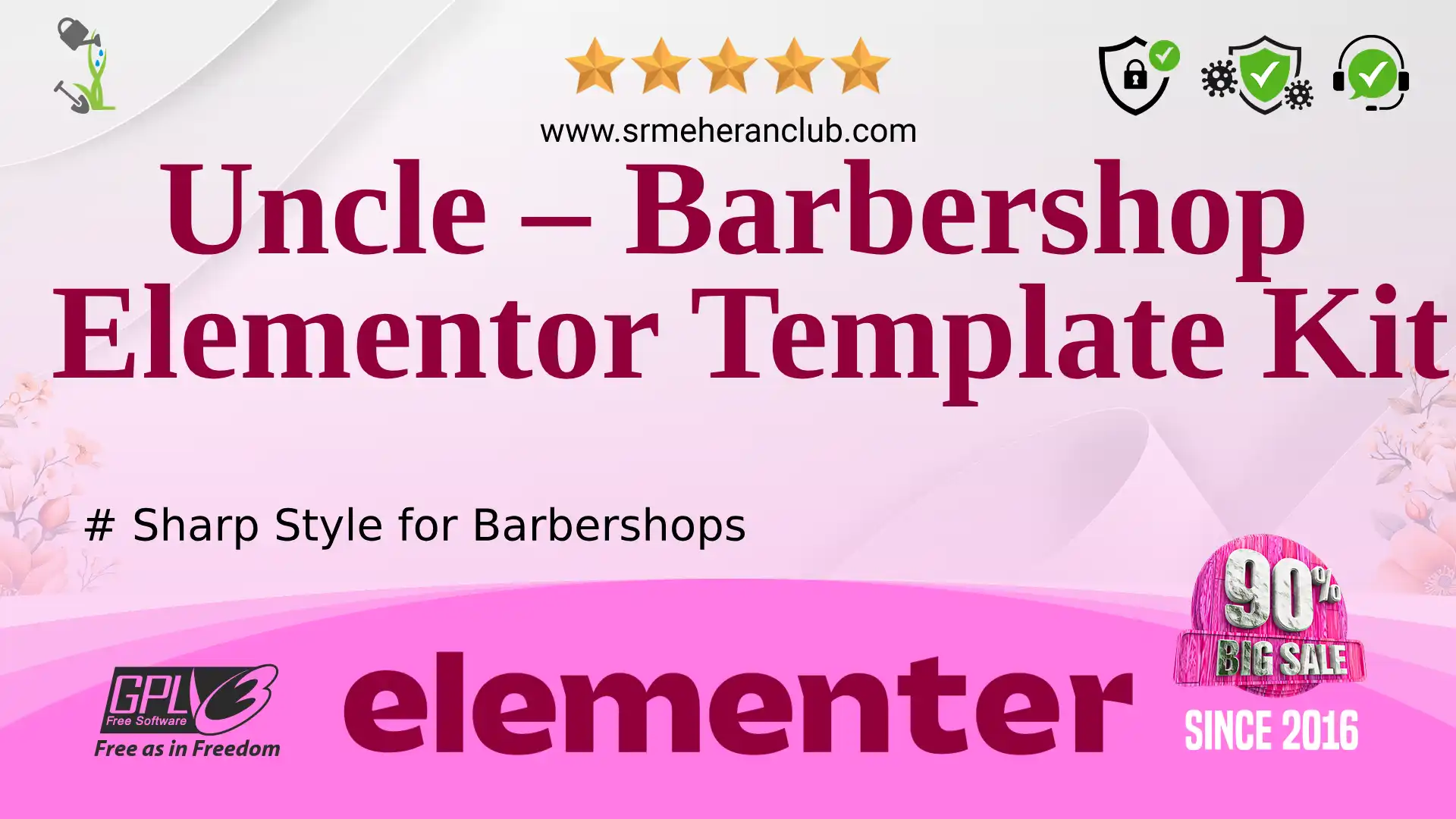 Uncle – Barbershop Elementor Template Kit — Elementor Kit by Themeforest