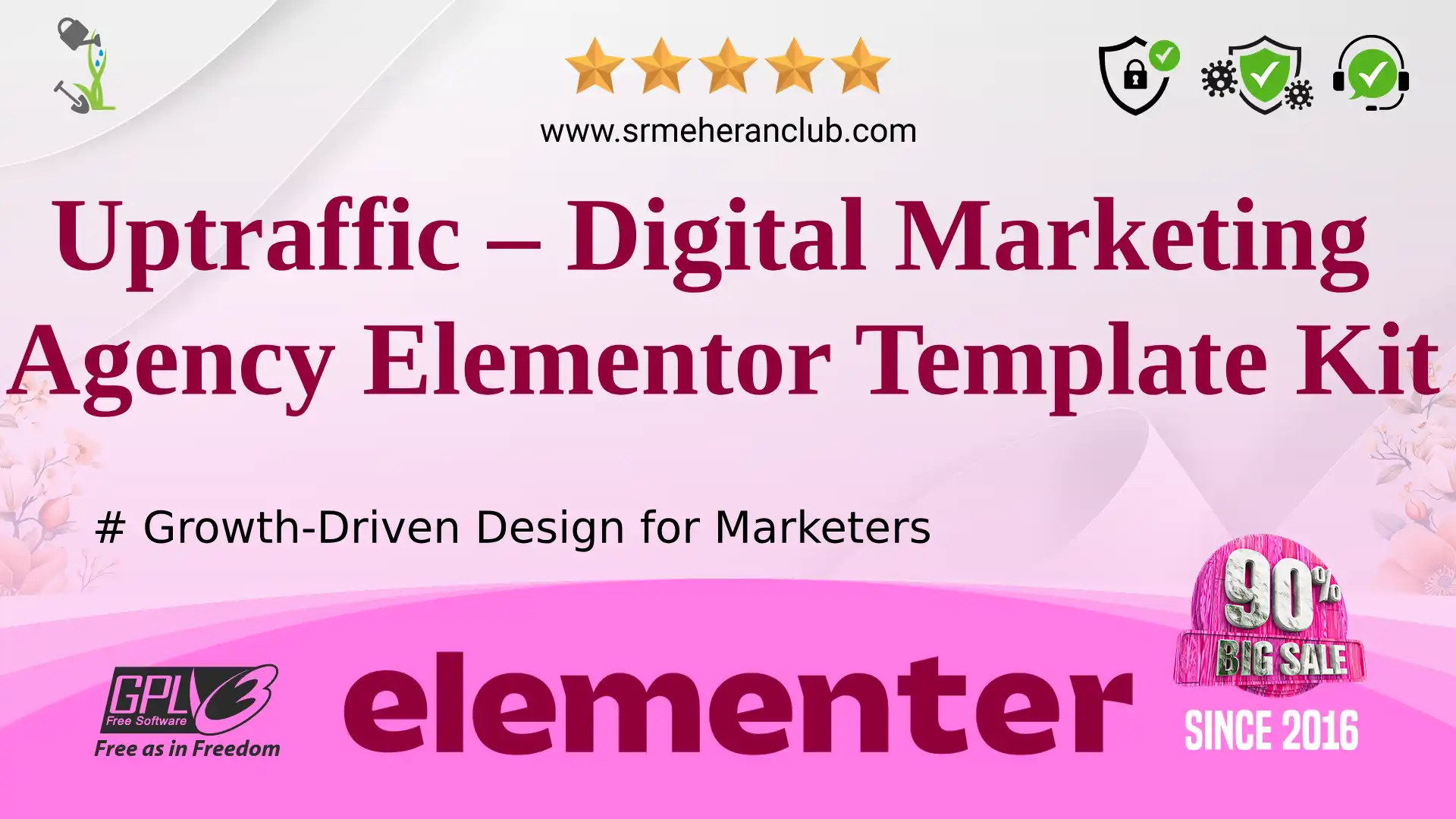 Uptraffic – Digital Marketing Agency Elementor Template Kit