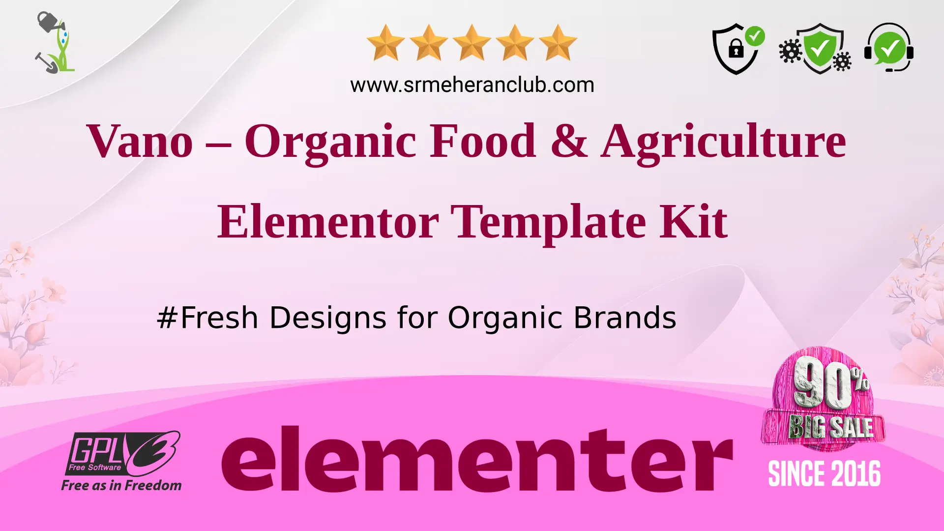 Vano – Organic Food & Agriculture Elementor Template Kit