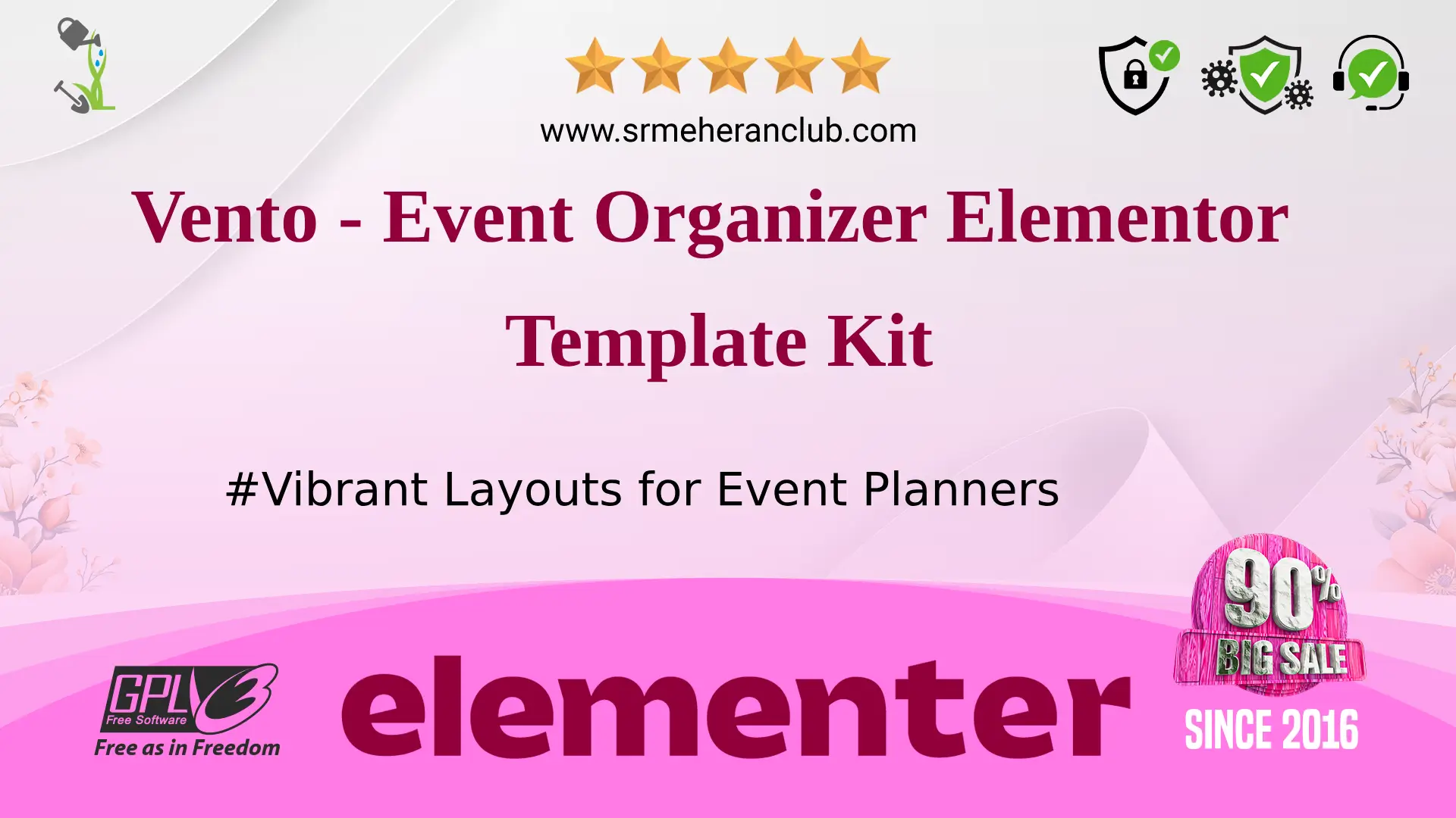 Vento – Event Organizer Elementor Template Kit