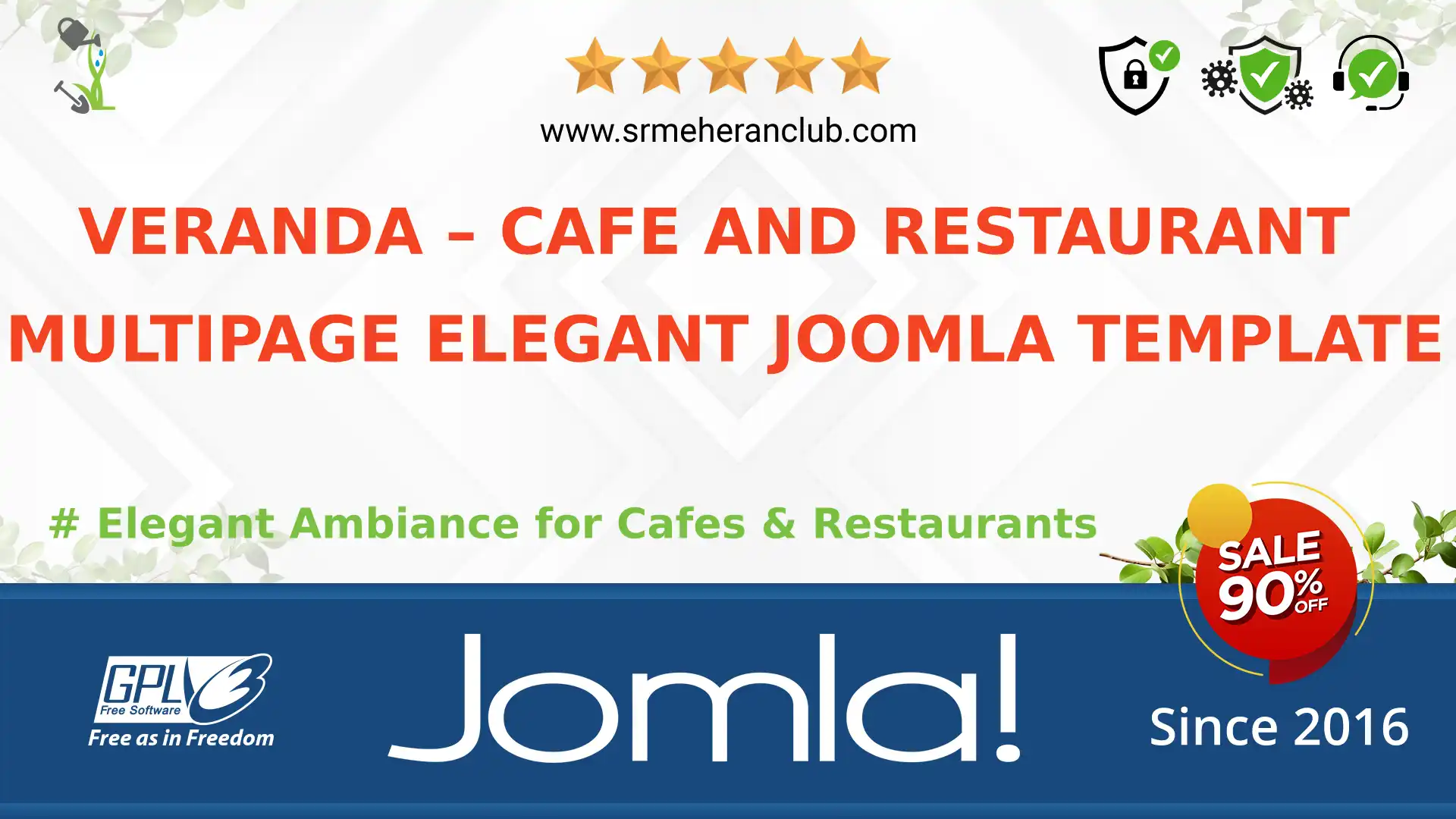 Veranda – Cafe and Restaurant Multipage Elegant Joomla Template — Theme by Templatemonster