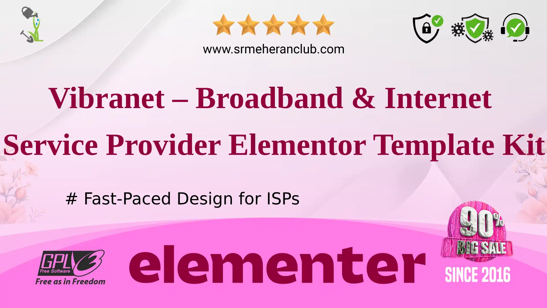 Vibranet – Broadband & Internet Service Provider Elementor Template Kit — Elementor Kit by Themeforest