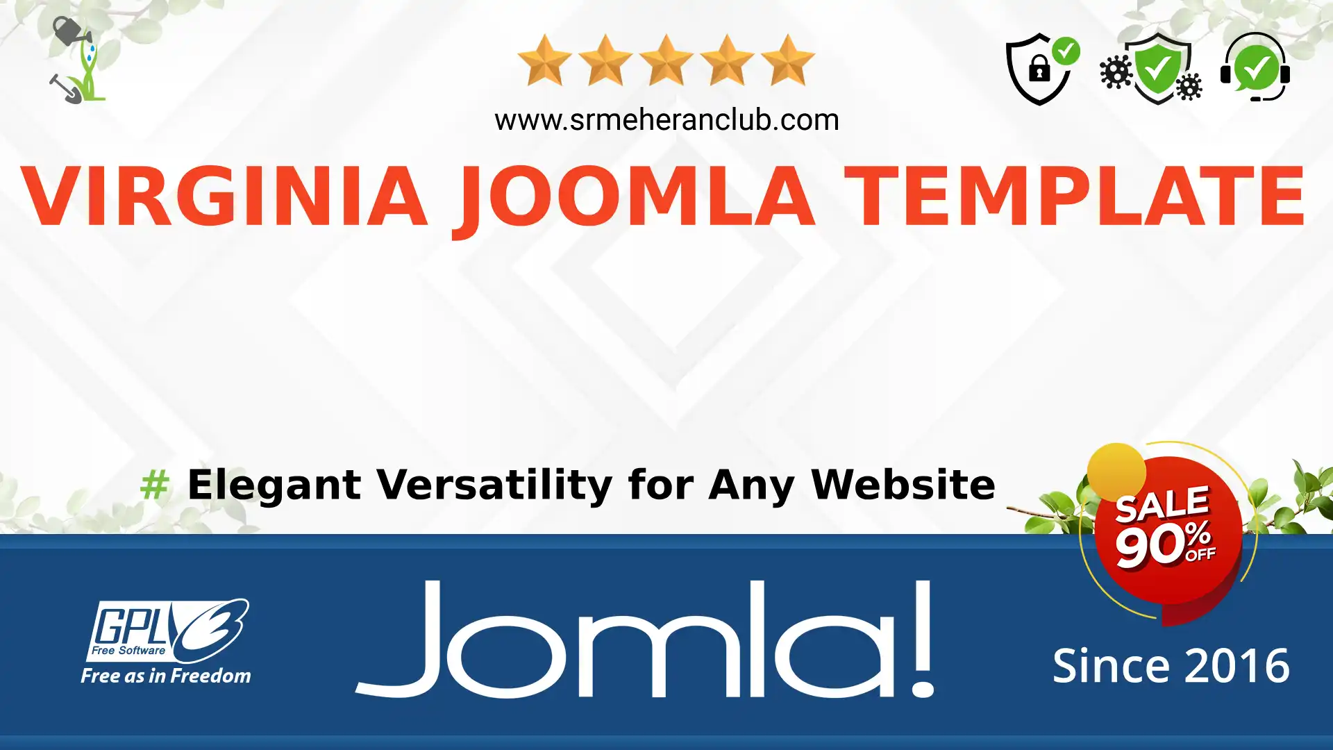 Virginia Joomla Template — Theme by Templatemonster